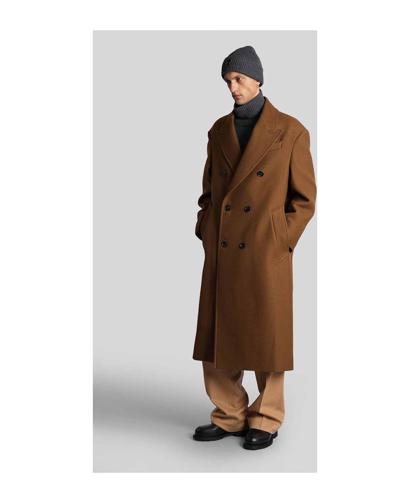Ami Alexandre Mattiussi In Brown Wool - brown