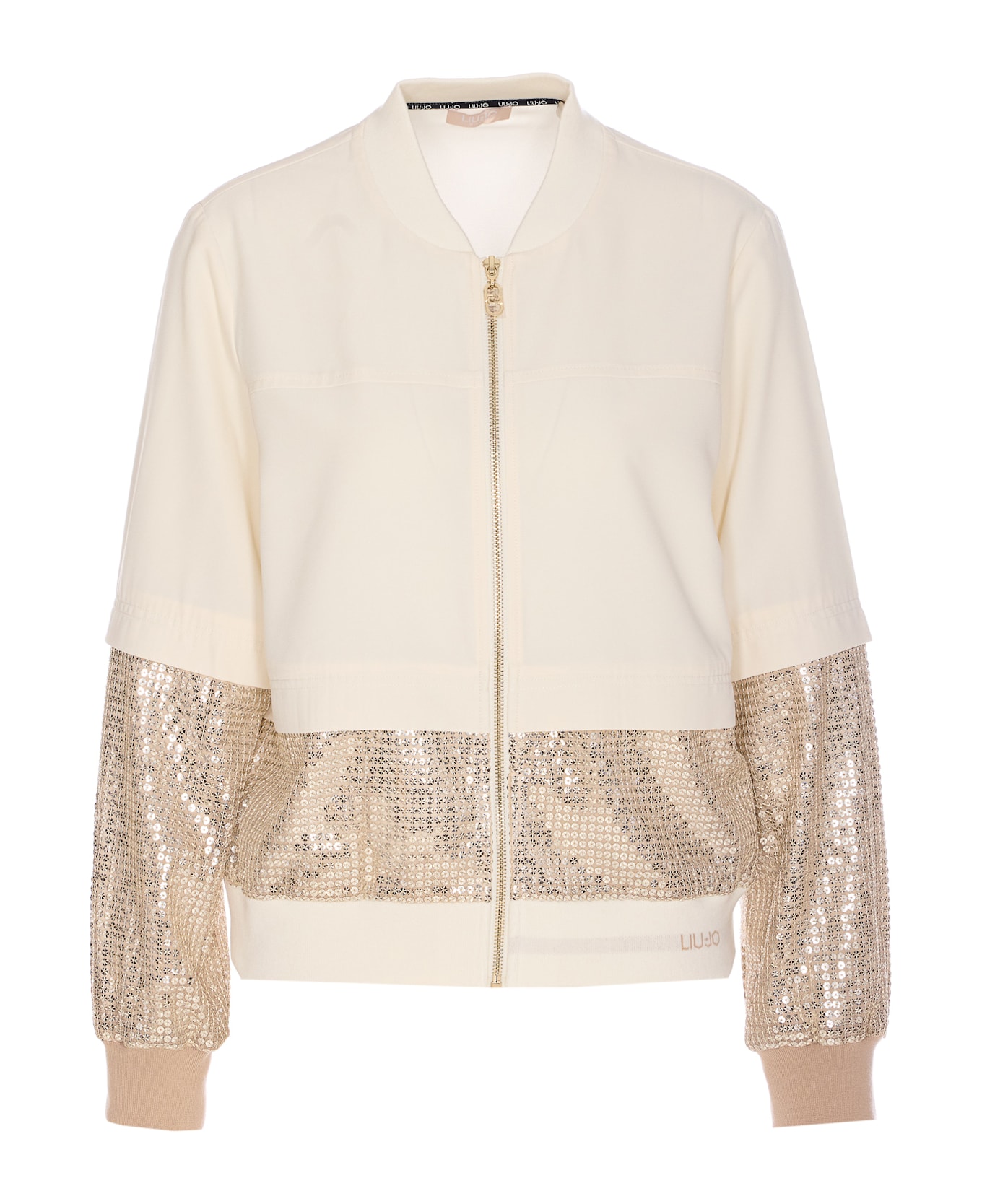 Liu-Jo Zip Sweatshirt - Beige