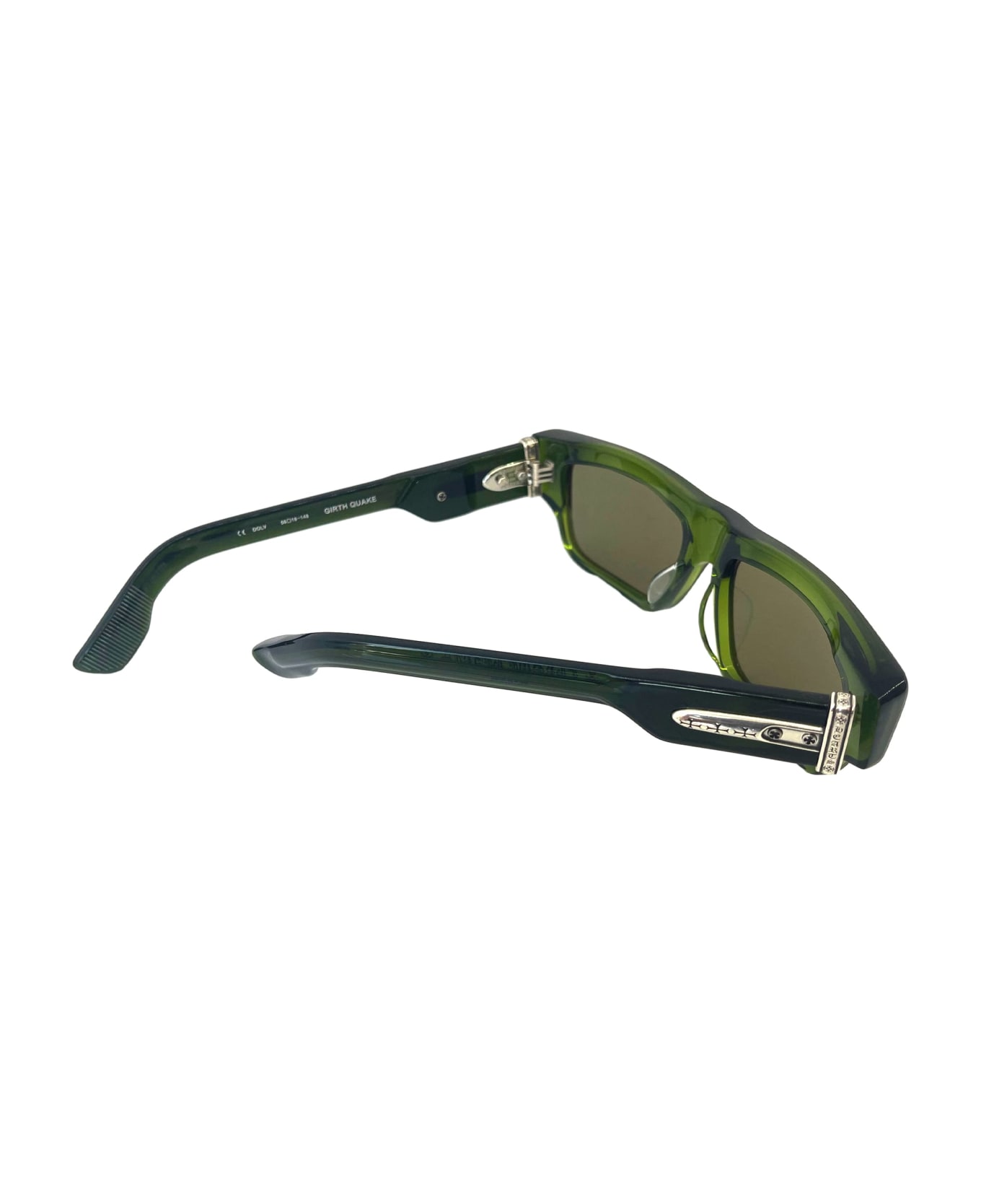 Chrome Hearts Girth Quake - Dark Olive Sunglasses - olive green サングラス
