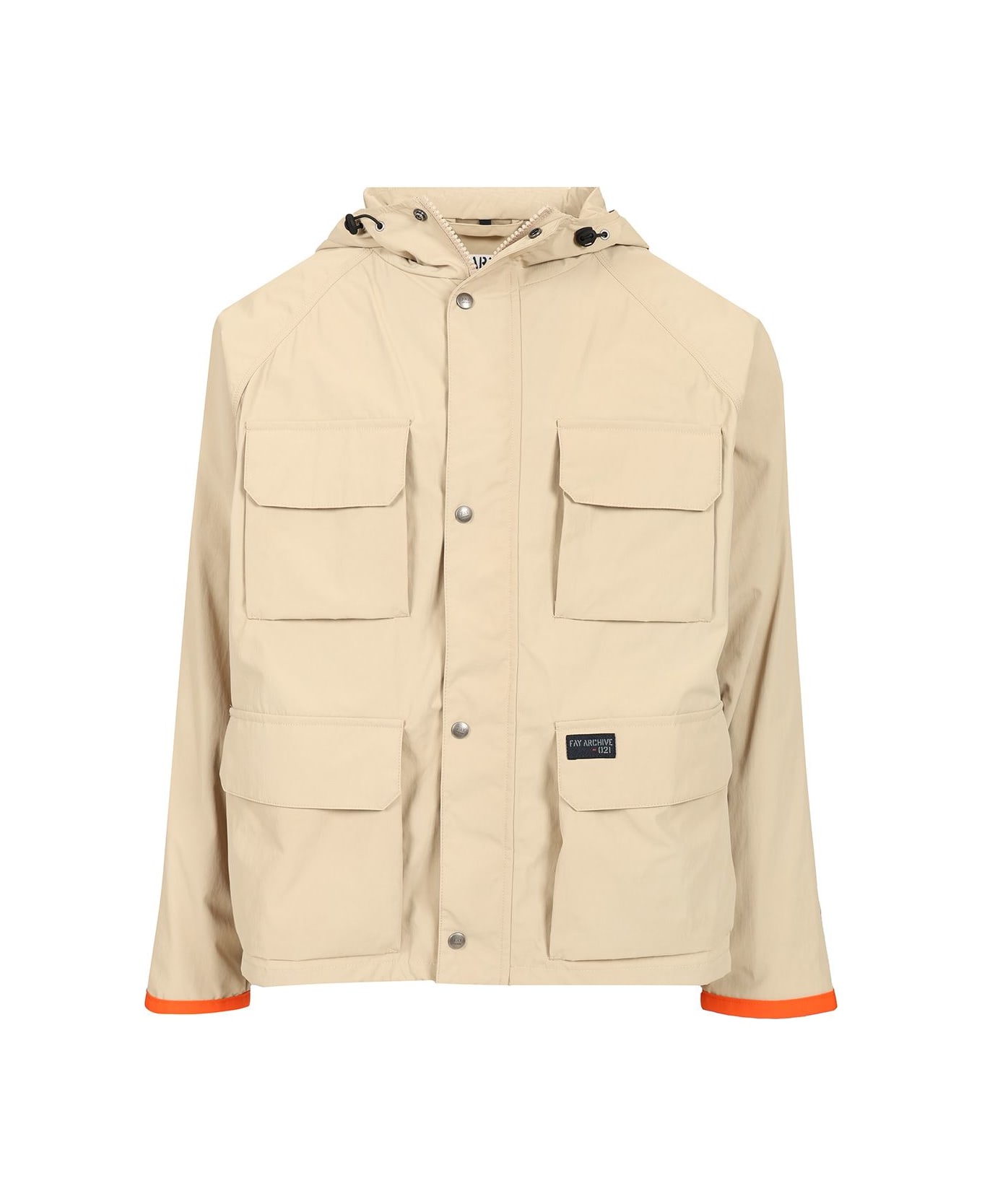 Fay Beige Nylon Windbreaker - GESSO
