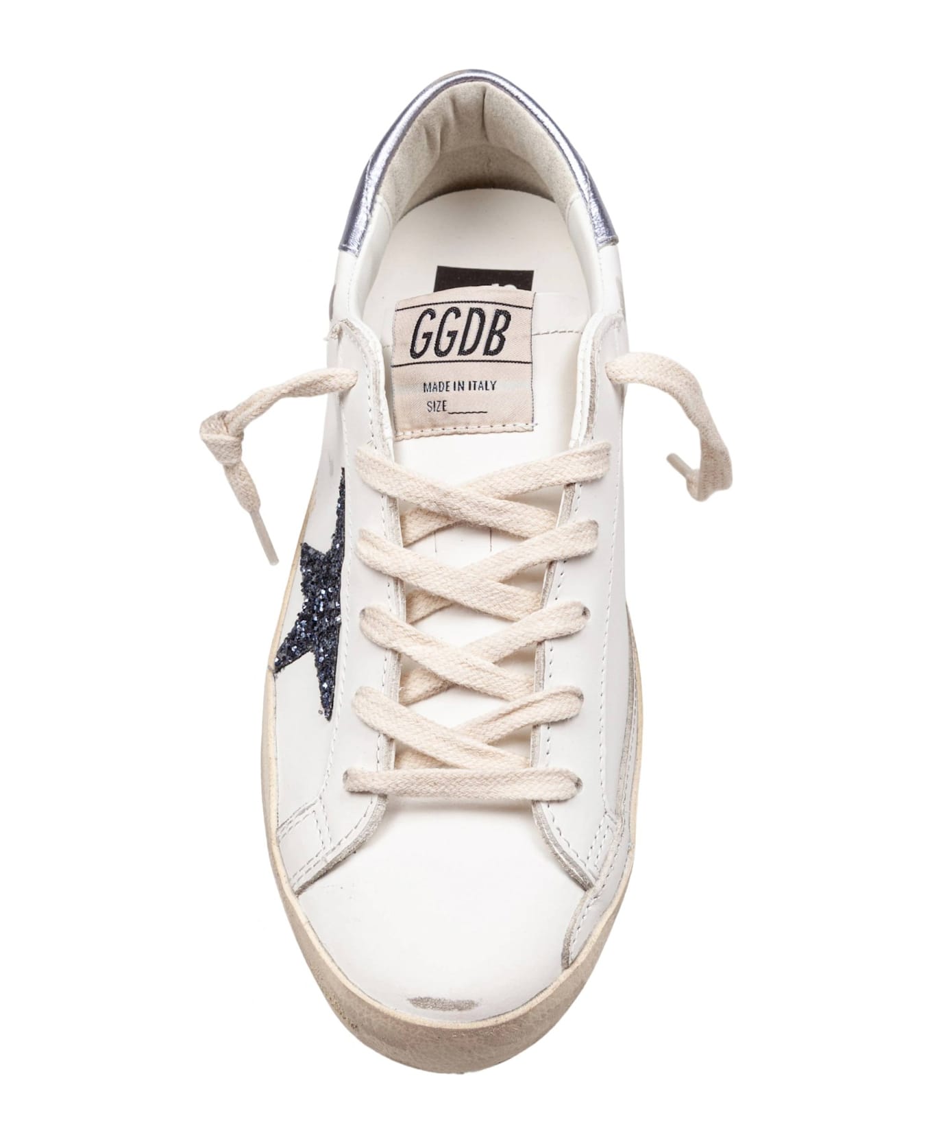 Golden Goose Super Star Leather Sneakers Black And White - White/Black