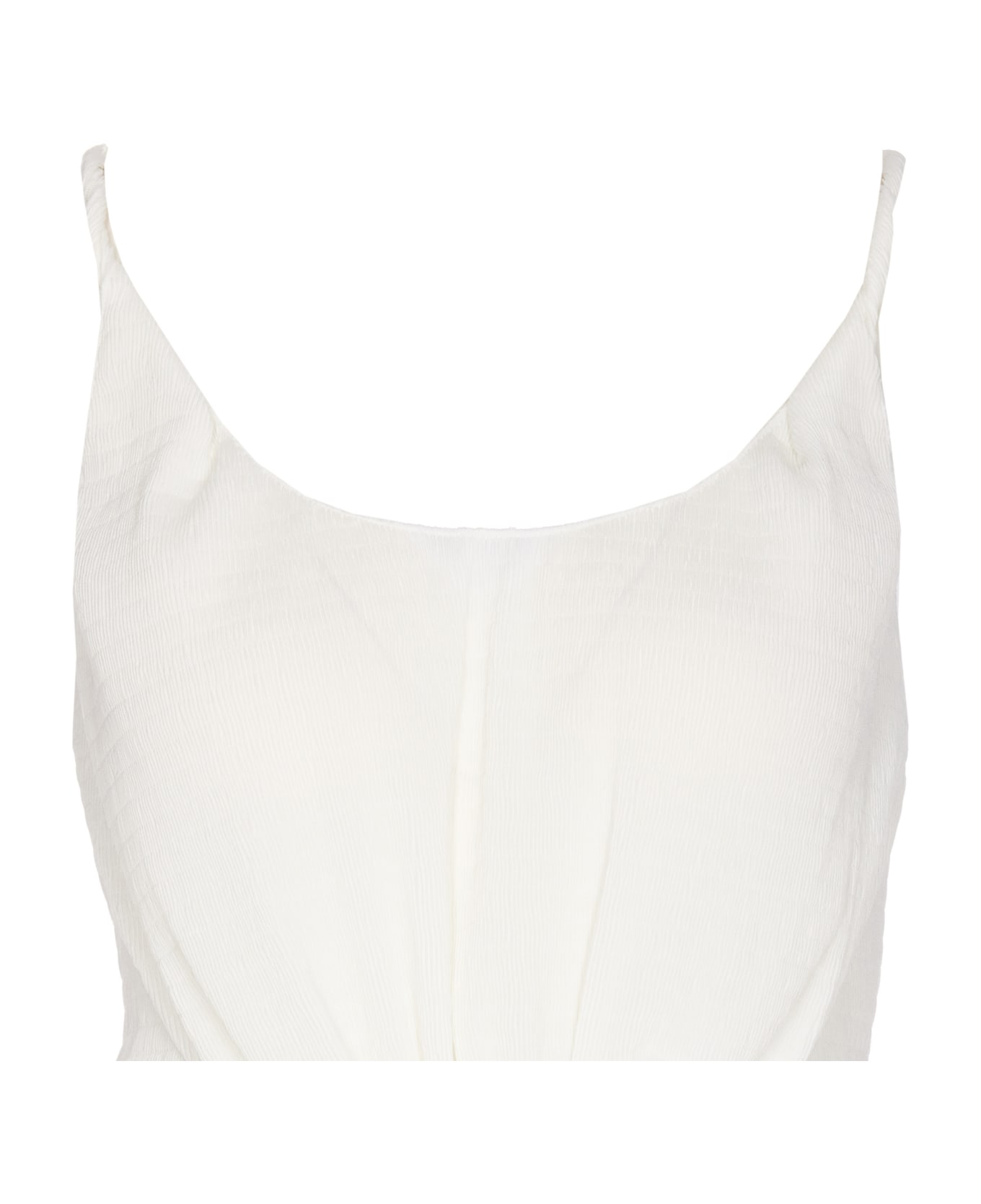 J.W. Anderson Knot Front Strap Top - WHITE