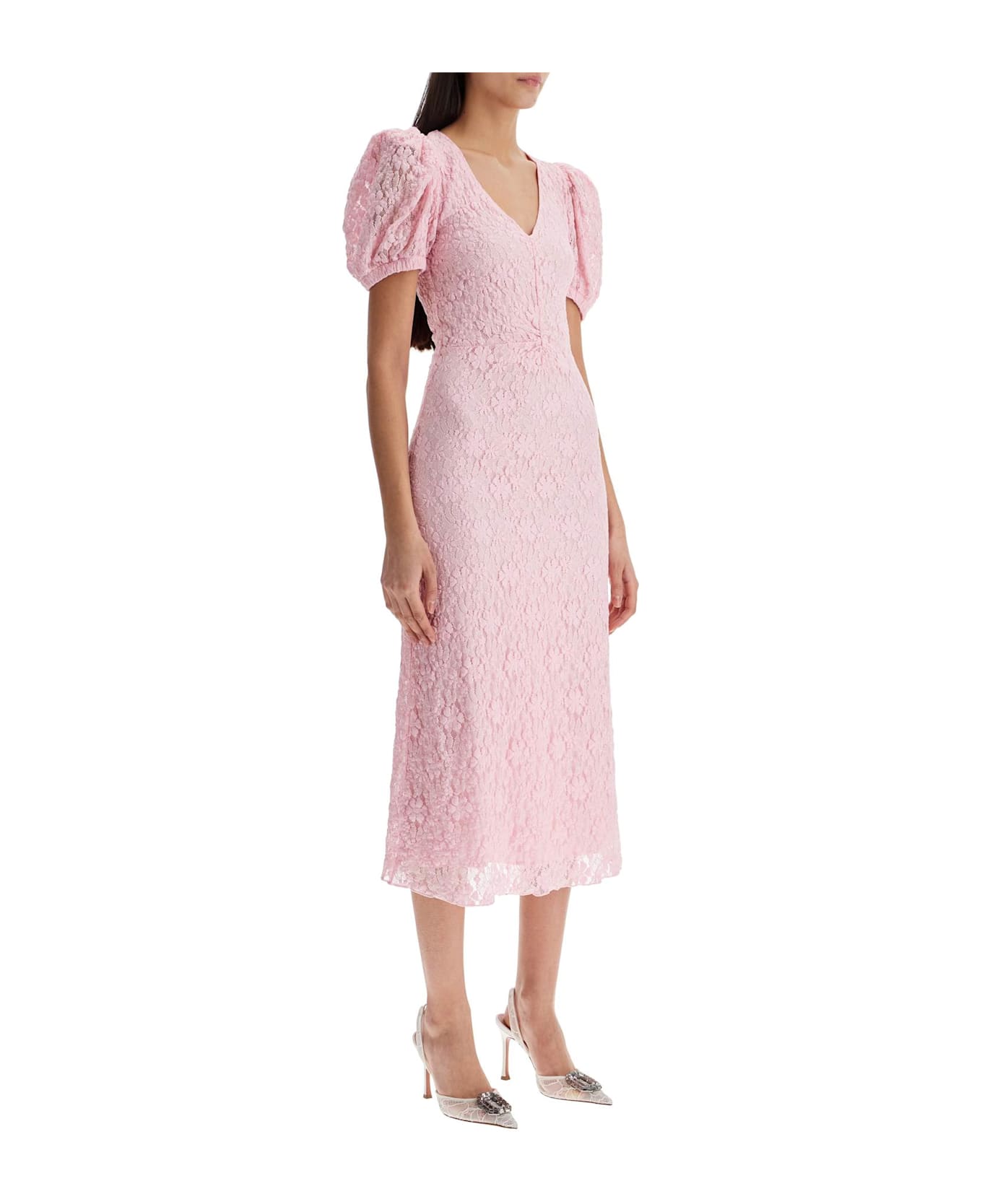 Rotate by Birger Christensen Lace Midi Dress - Fairy tale