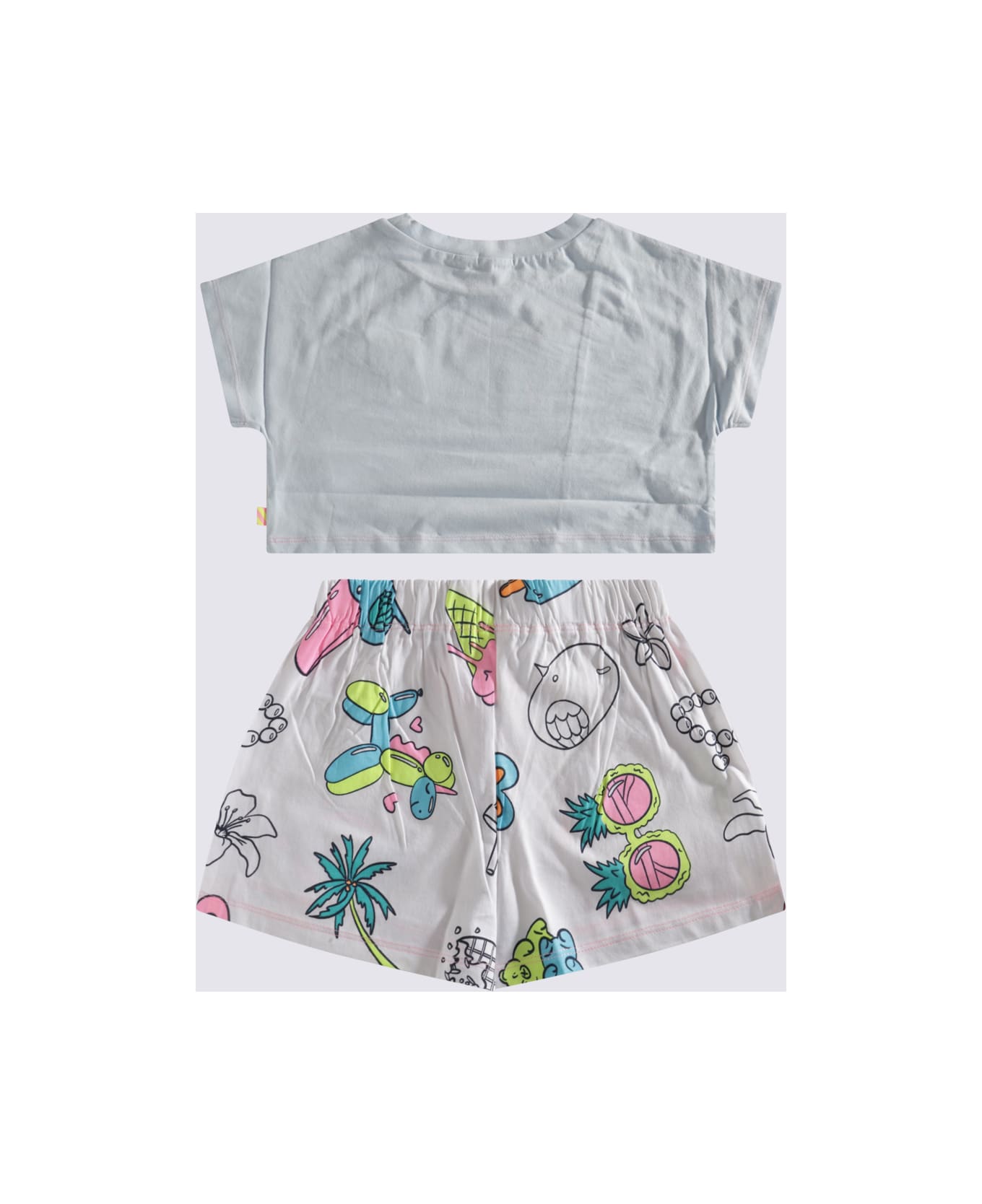 Billieblush Light Blue Cotton Jumpsuit - ACQUA GHIACCIATA