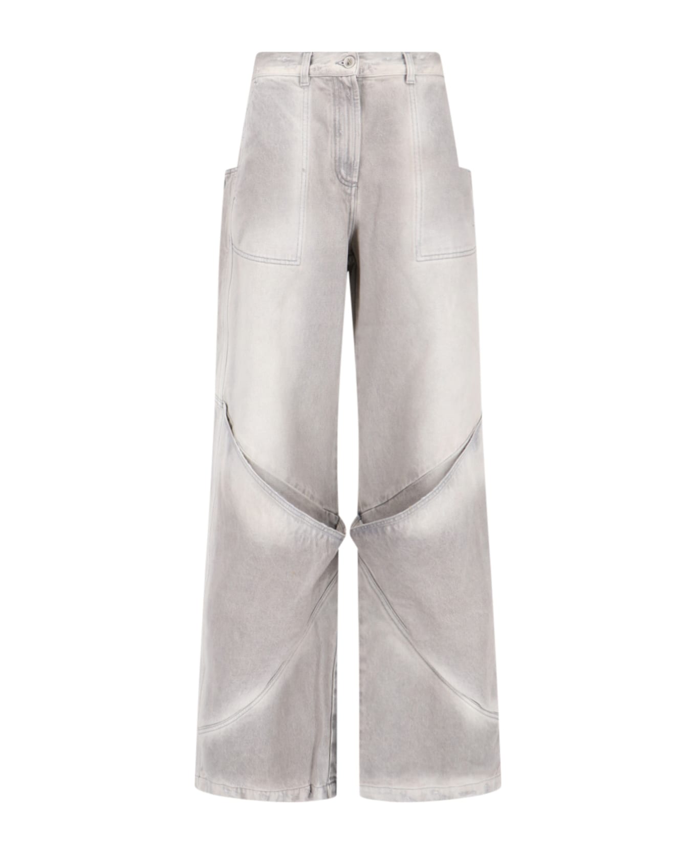 The Attico Long Palace Jeans - VINTAGE GREY