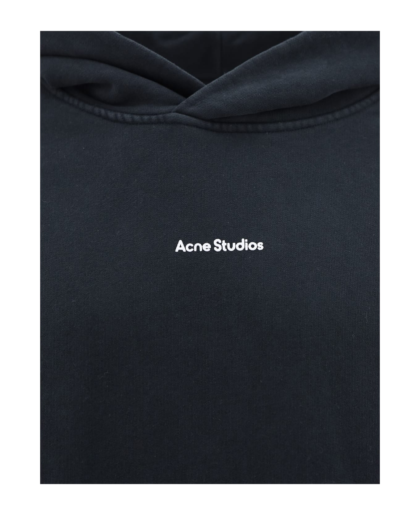 Acne Studios Hoodie With Logo - Black フリース