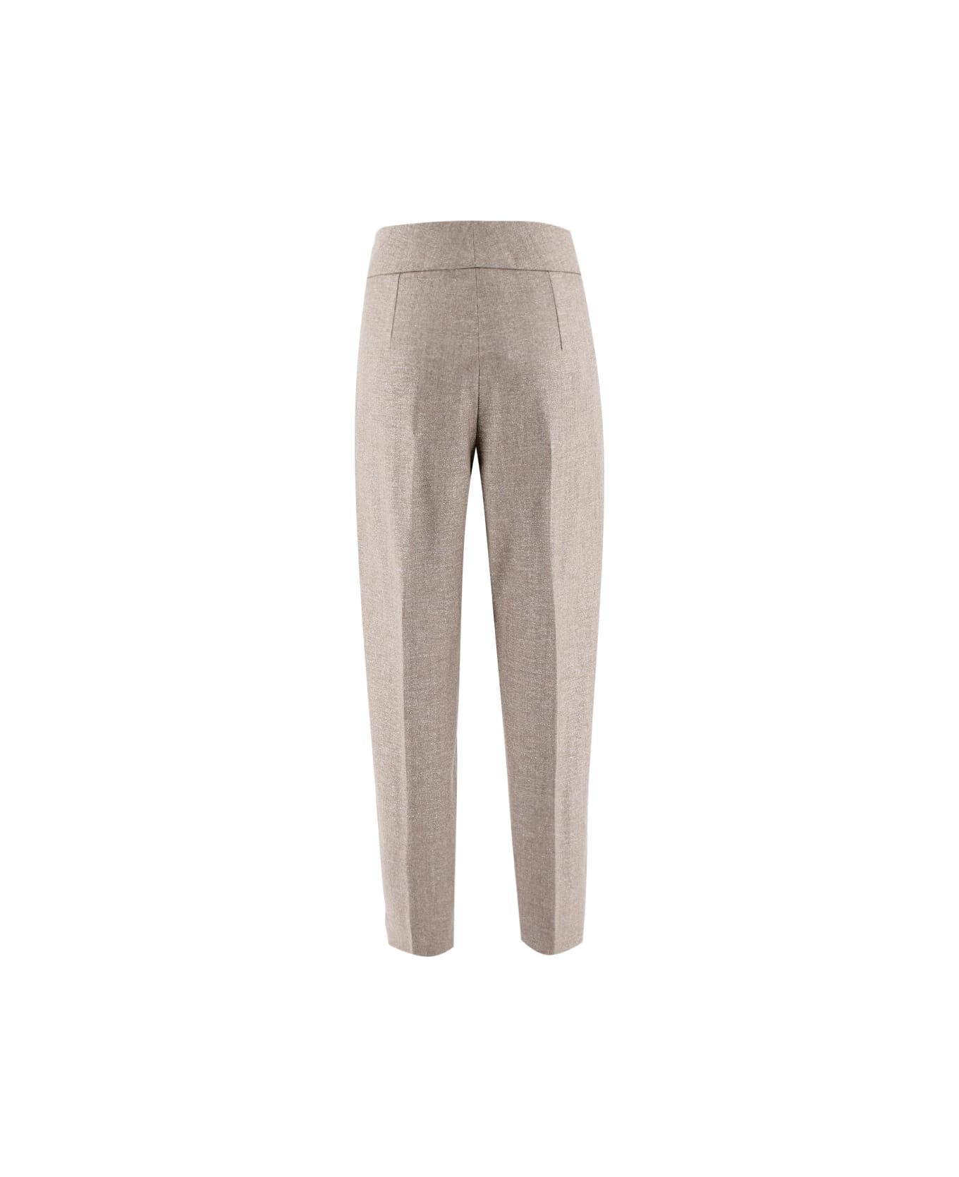 Le Tricot Perugia Trousers - TAUPE LUREX         