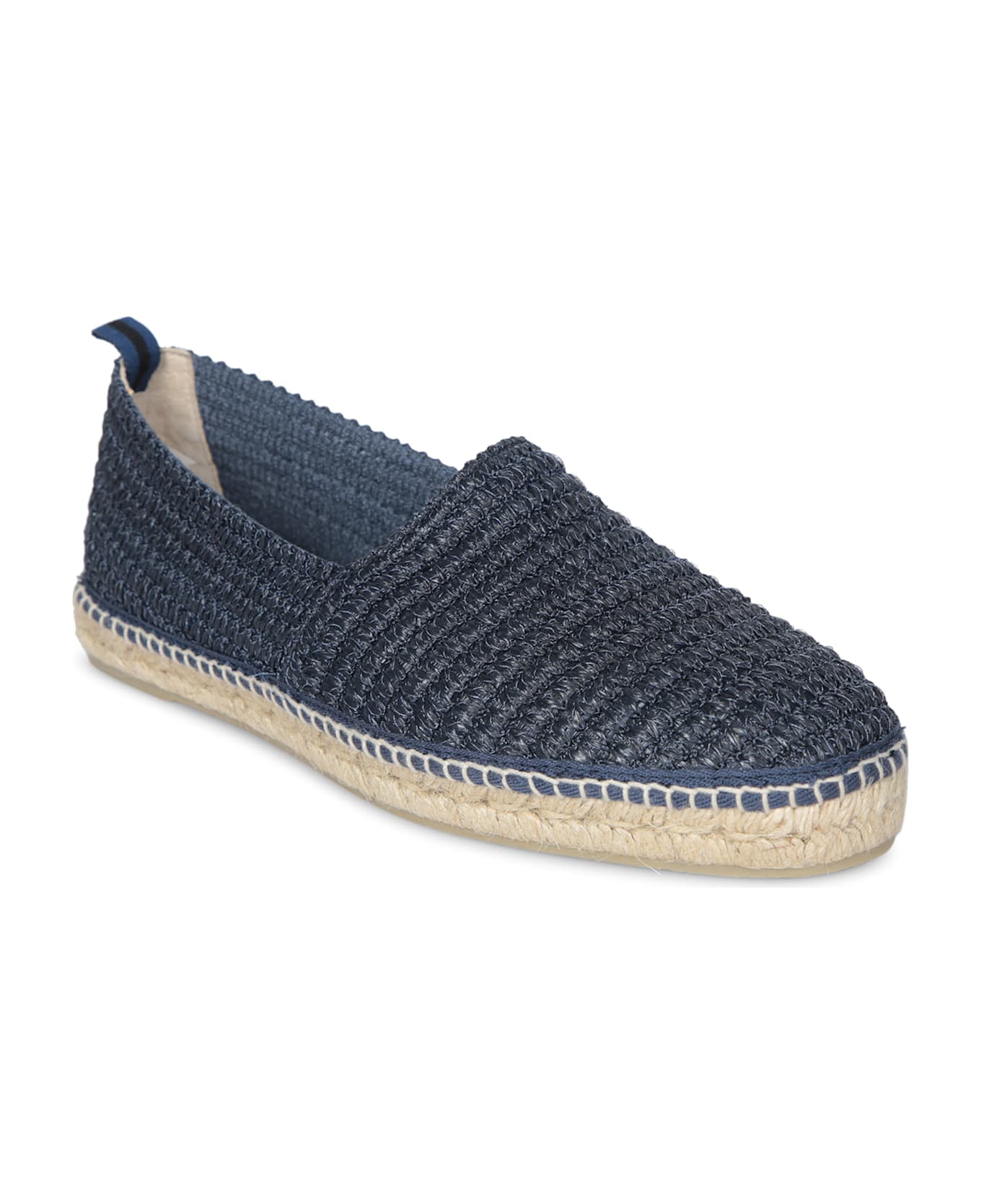 Castañer Raffia Blue Espadrilles - Blue