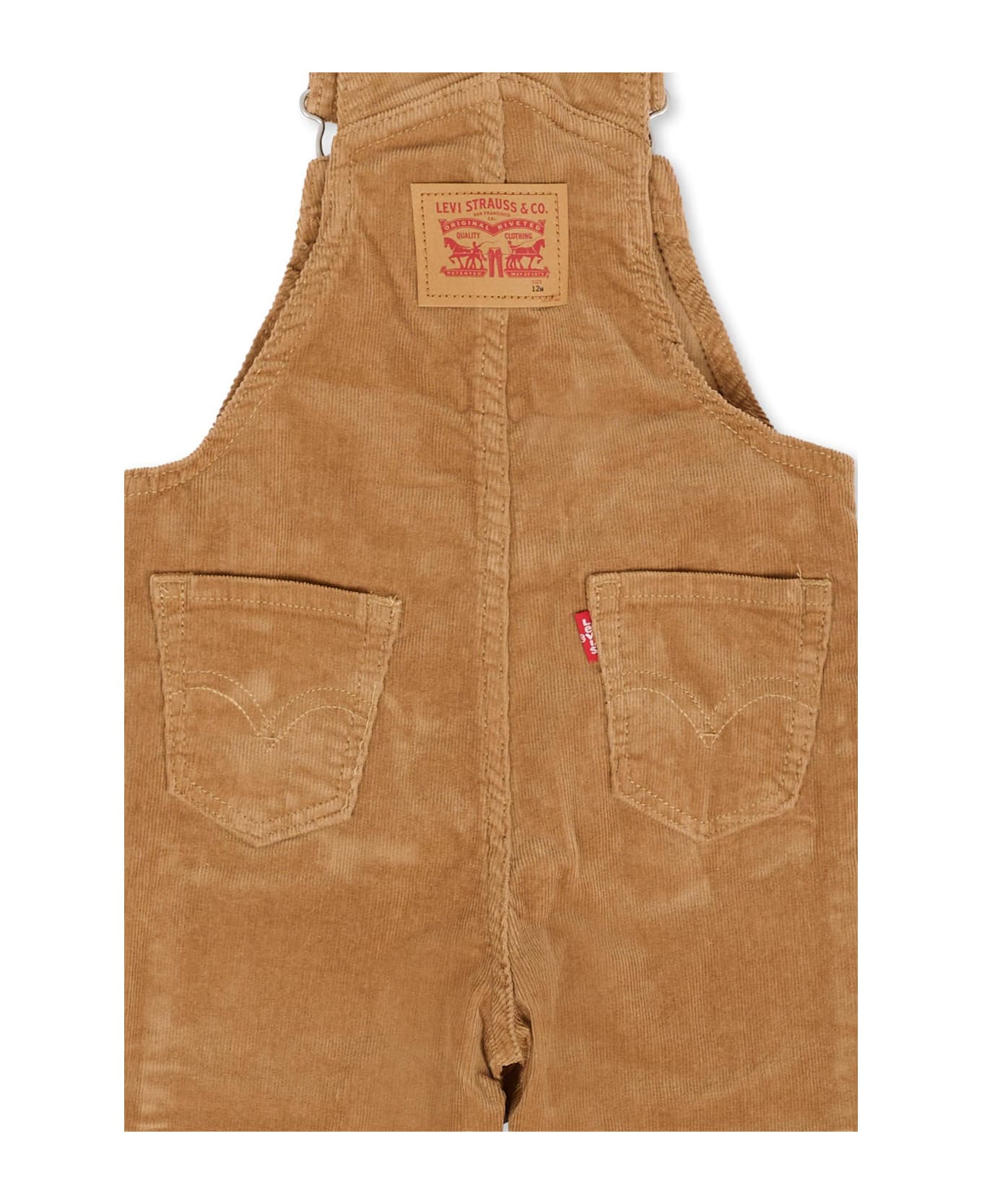 Levi's Beige Dungarees For Baby Boywith Logo - Beige