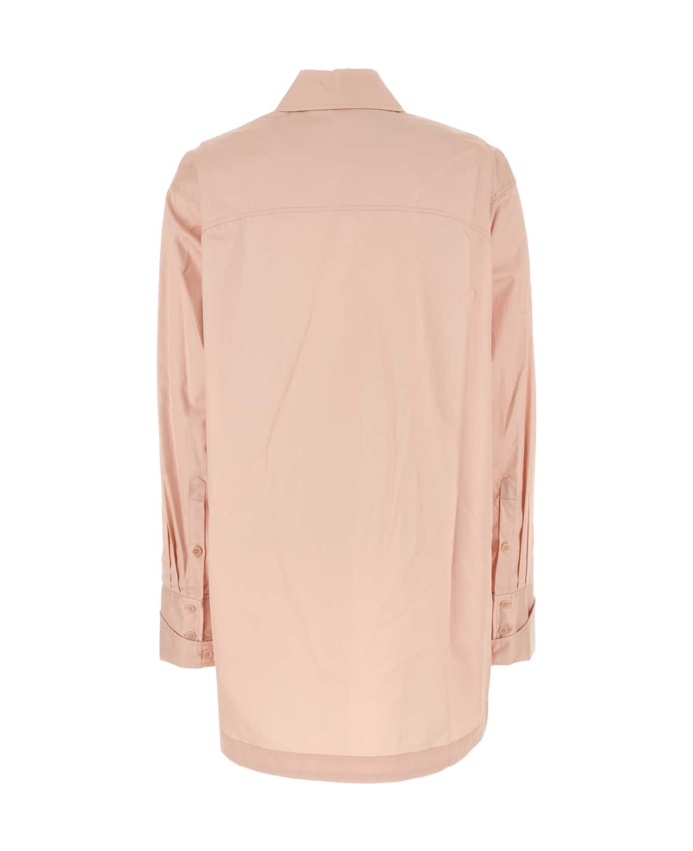 Camilla and Marc Pastel Pink Poplin Porte Oversize Shirt - CLIFFORDPINK