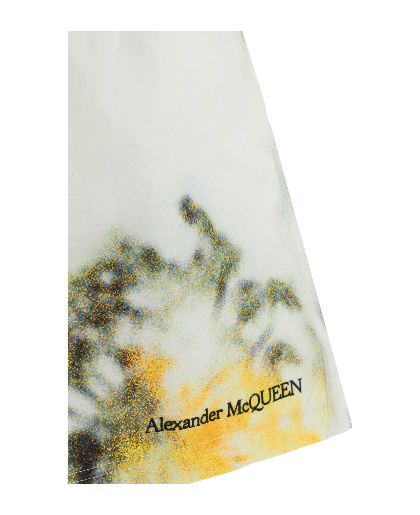 Alexander McQueen Flower Swimsuit - White/yellow