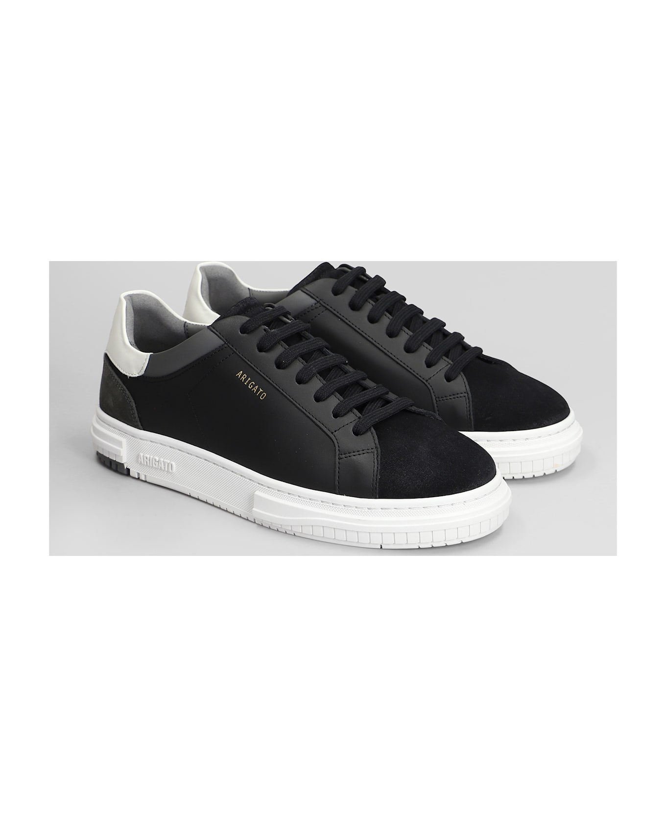 Axel Arigato Atlas Sneaker Sneakers In Black Suede And Leather - black
