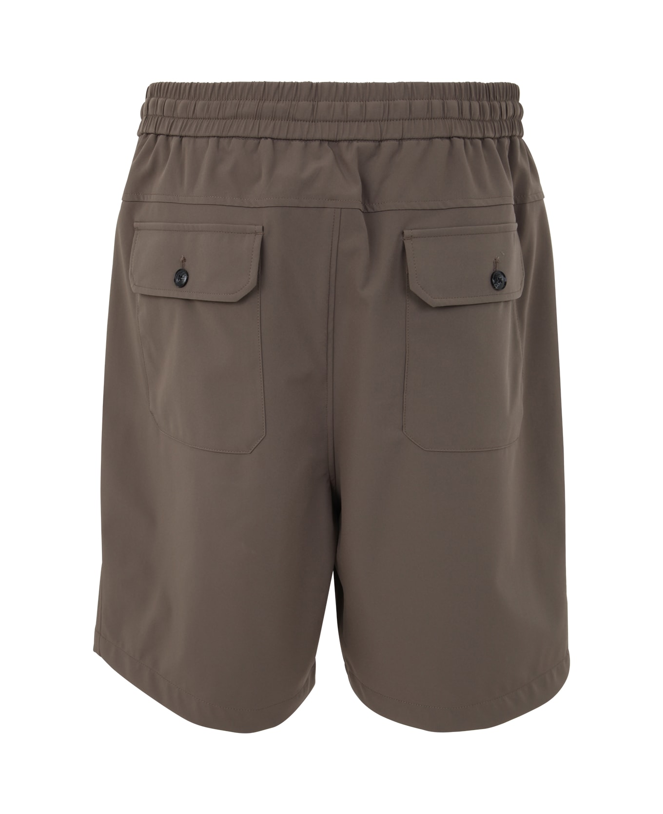 Emporio Armani Knitted Shorts - Mud