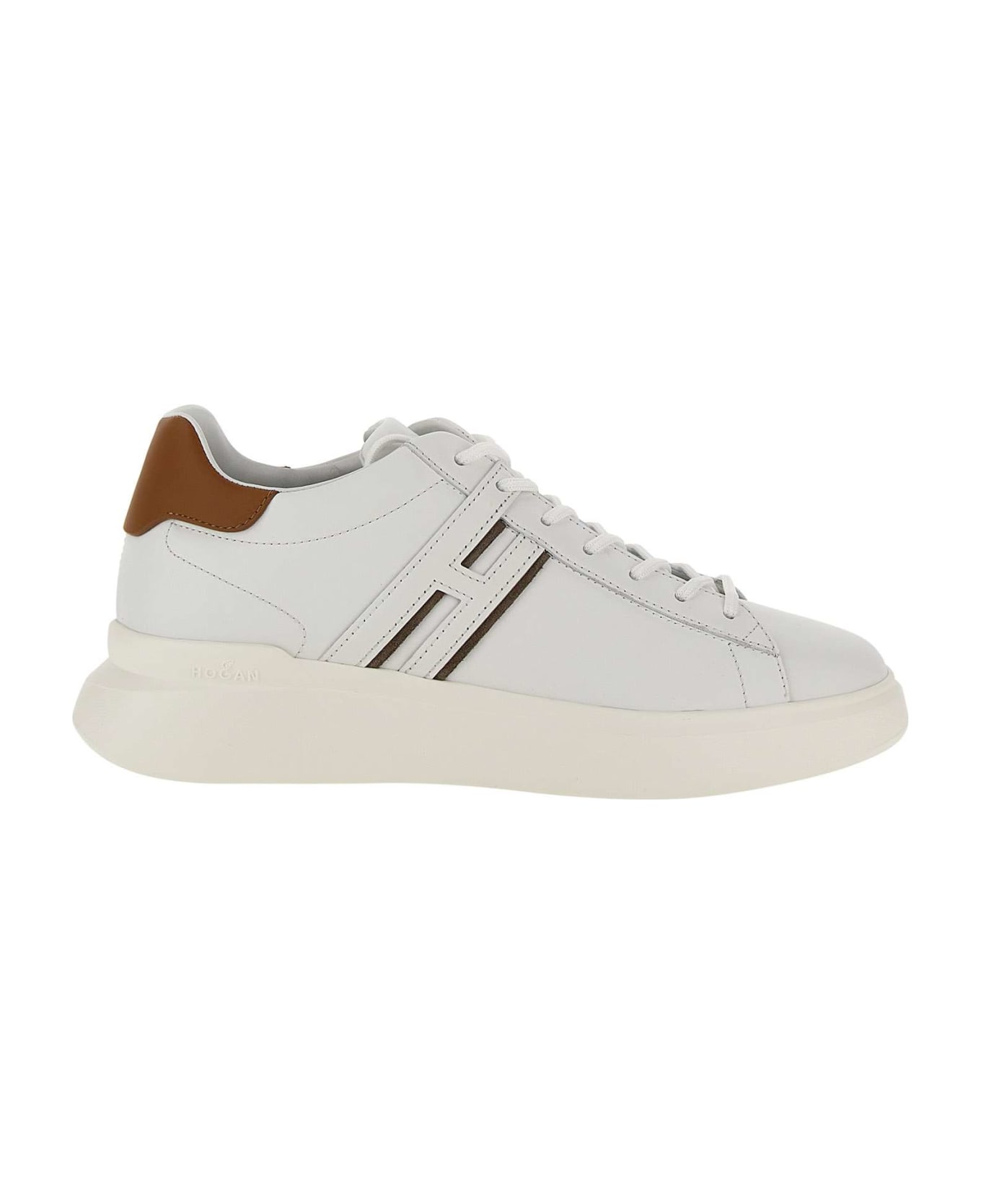 Hogan "h580" Leather Sneakers - WHITE