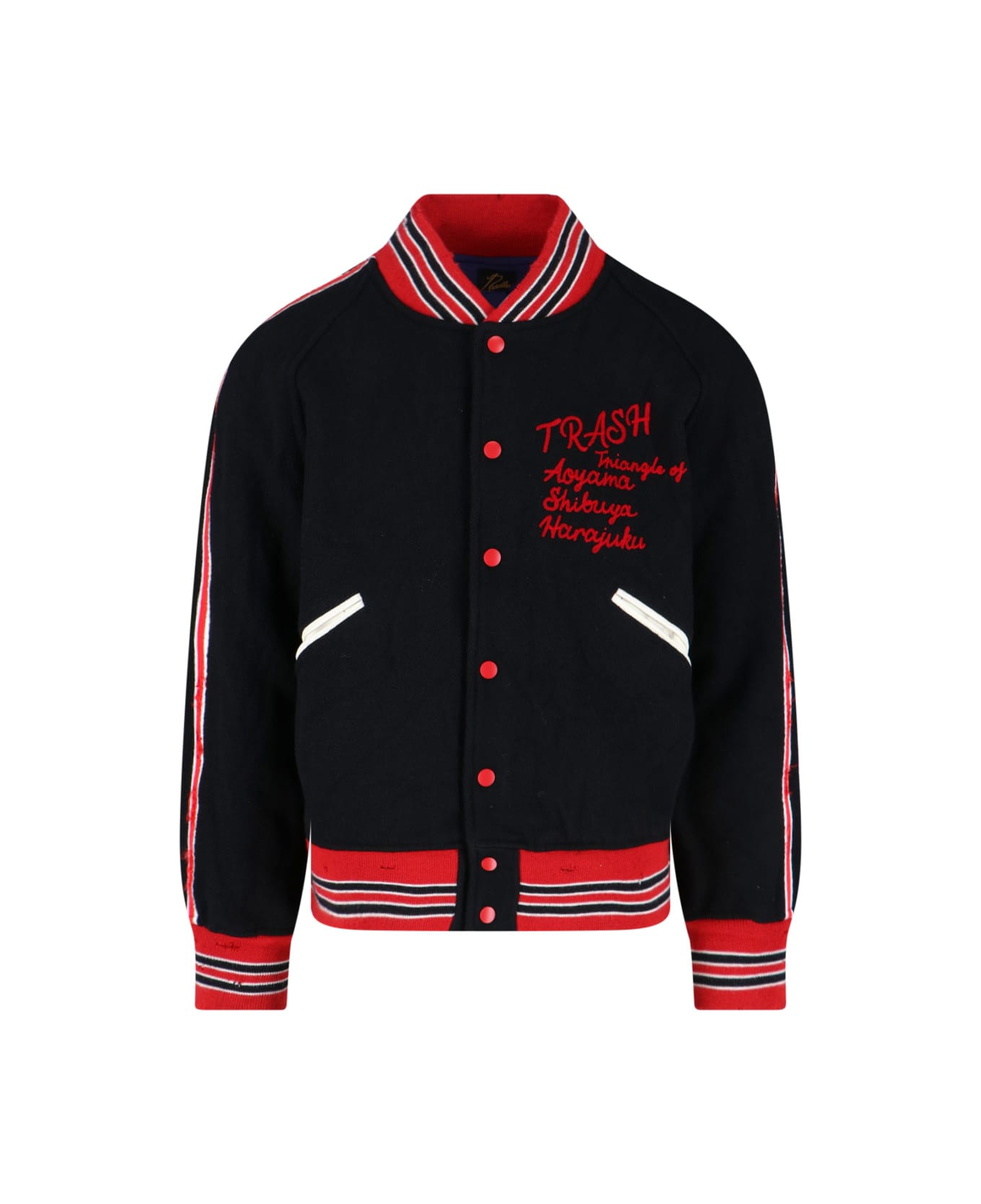 Needles Logo Bomber Jacket - Black  