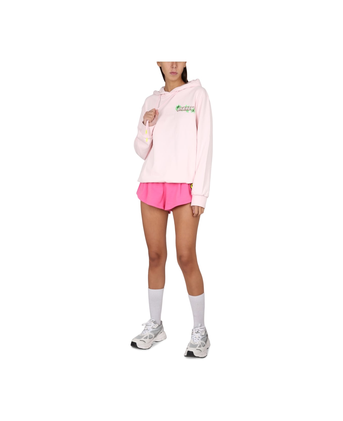 Barrow Sweatshirt With Logo Print - PINK