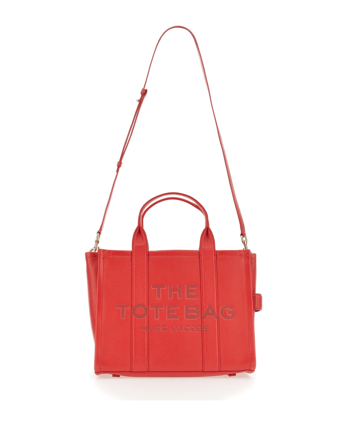 Marc Jacobs The Leather Medium Tote Bag - ROSSO トートバッグ