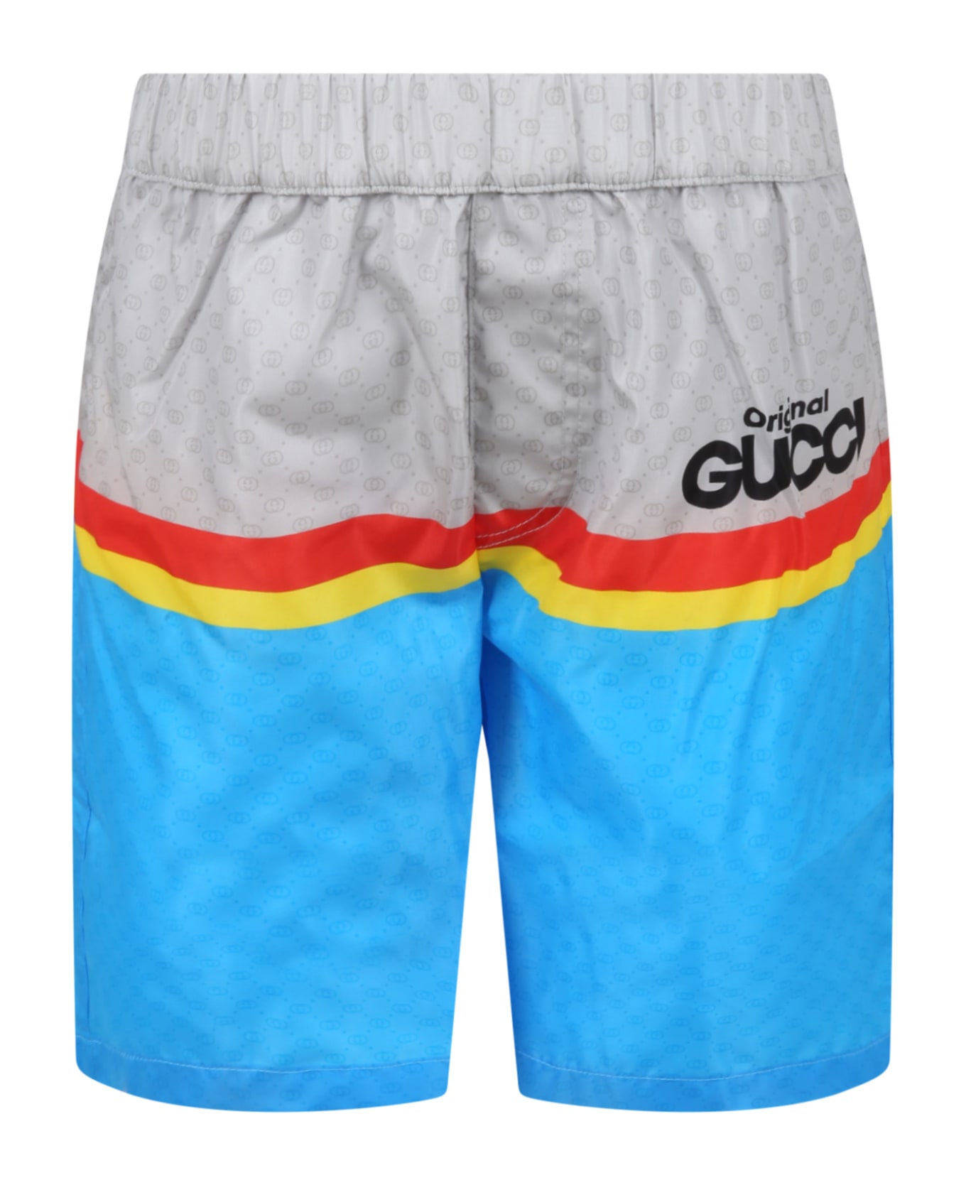 Gucci Multicolor Swimsuit For Boy With Logo - Multicolor
