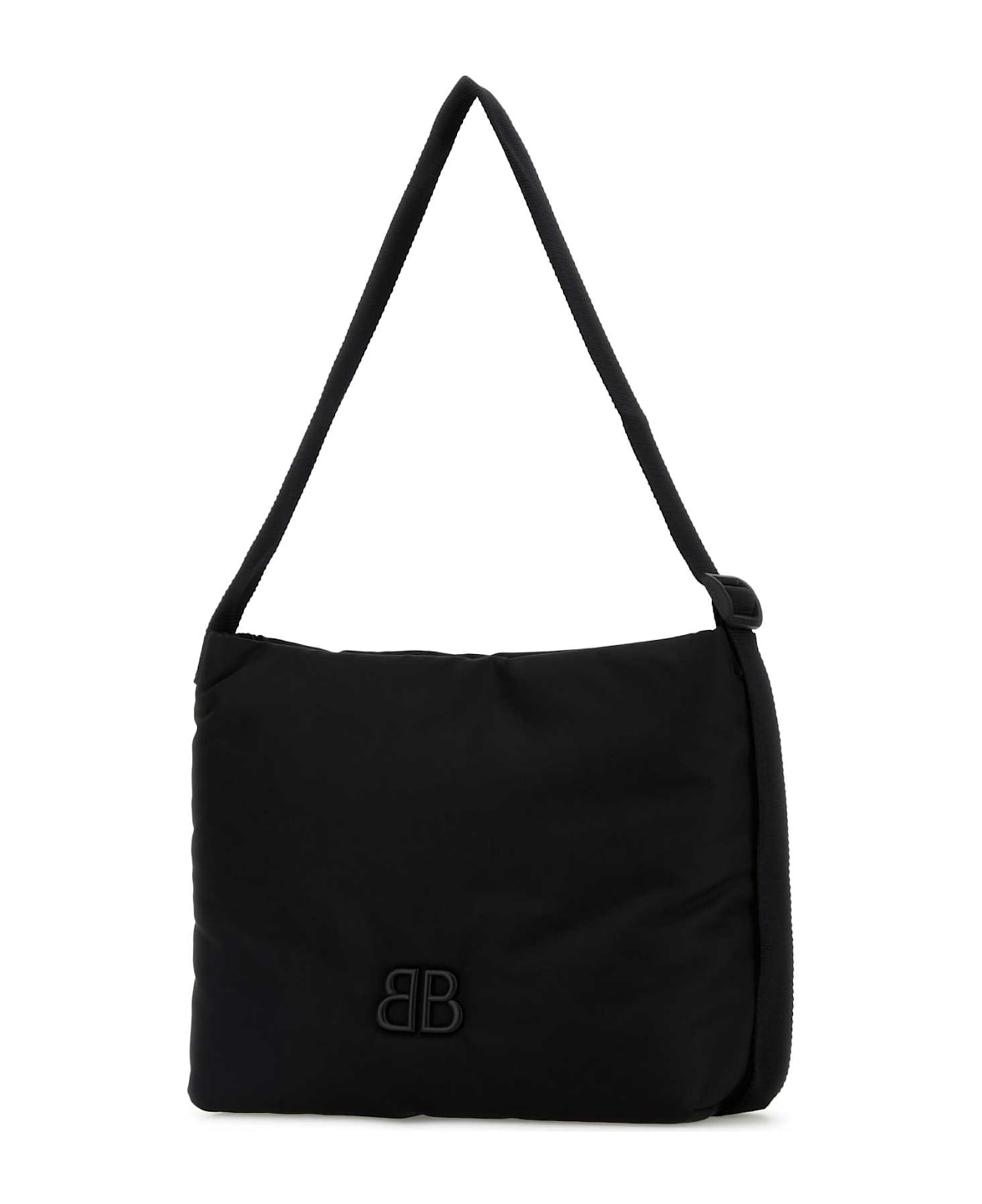 Balenciaga Black Fabric Monaco Shopping Bag - Black