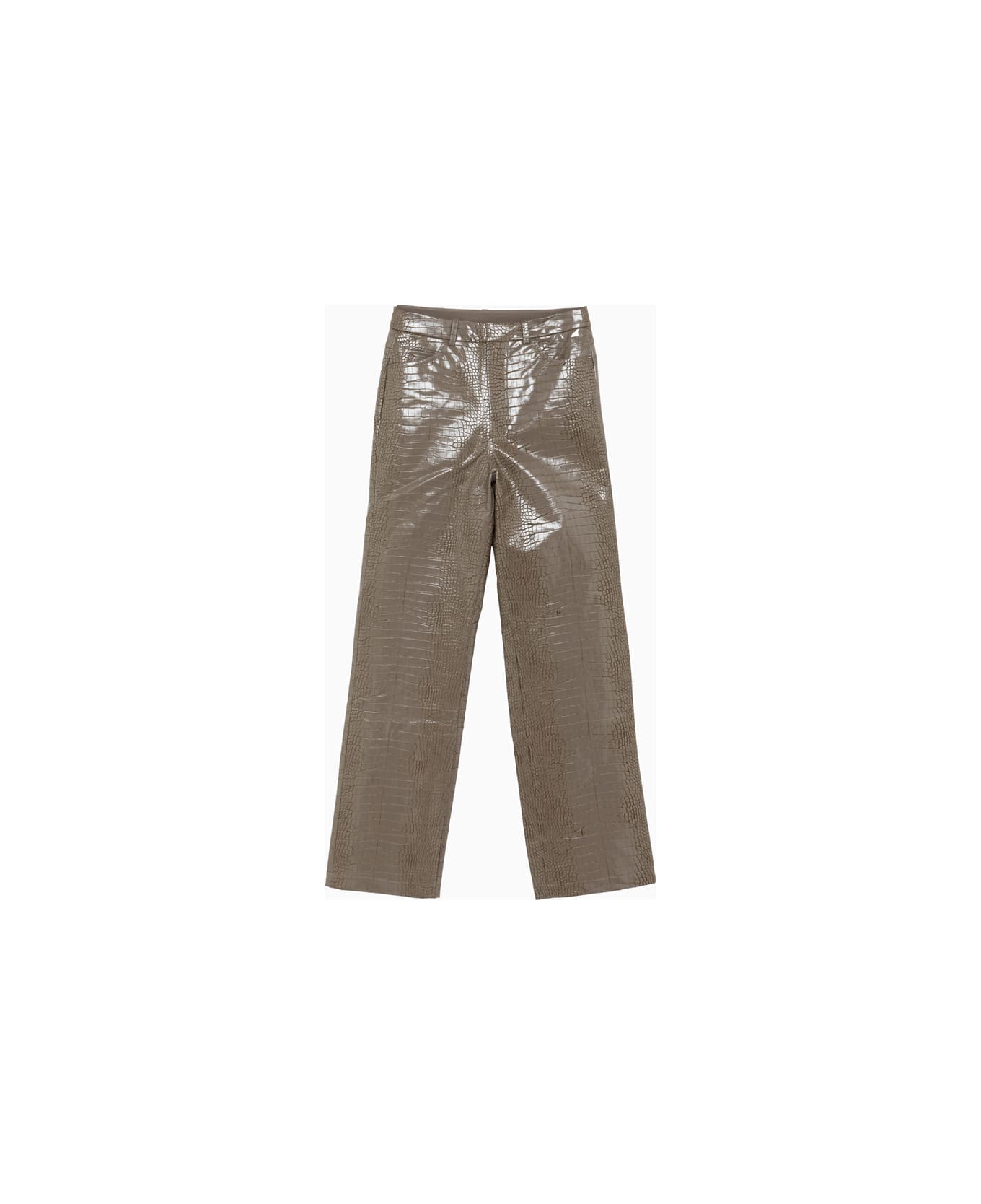 Rotate by Birger Christensen Rotate Textured Pants - Marrone