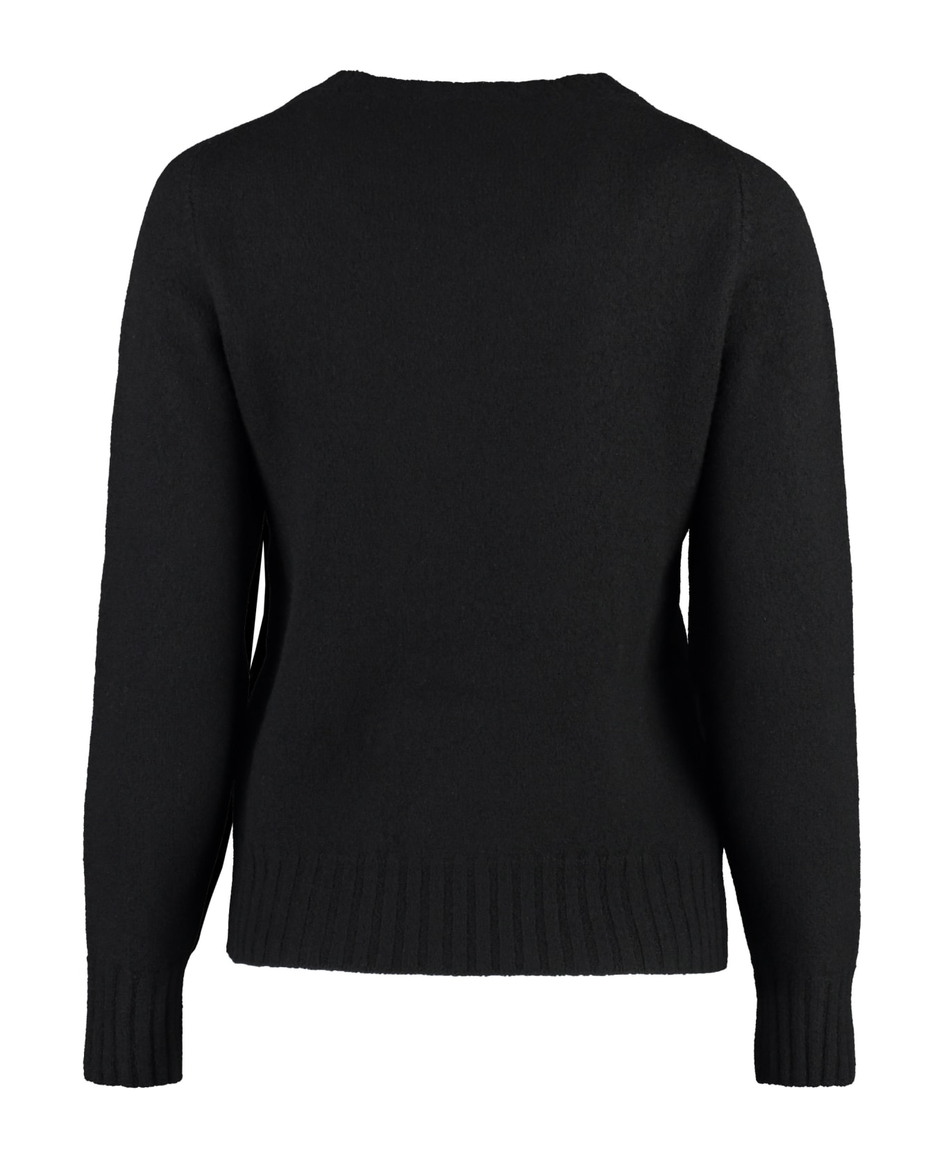 Jil Sander Crew-neck Wool Sweater - black