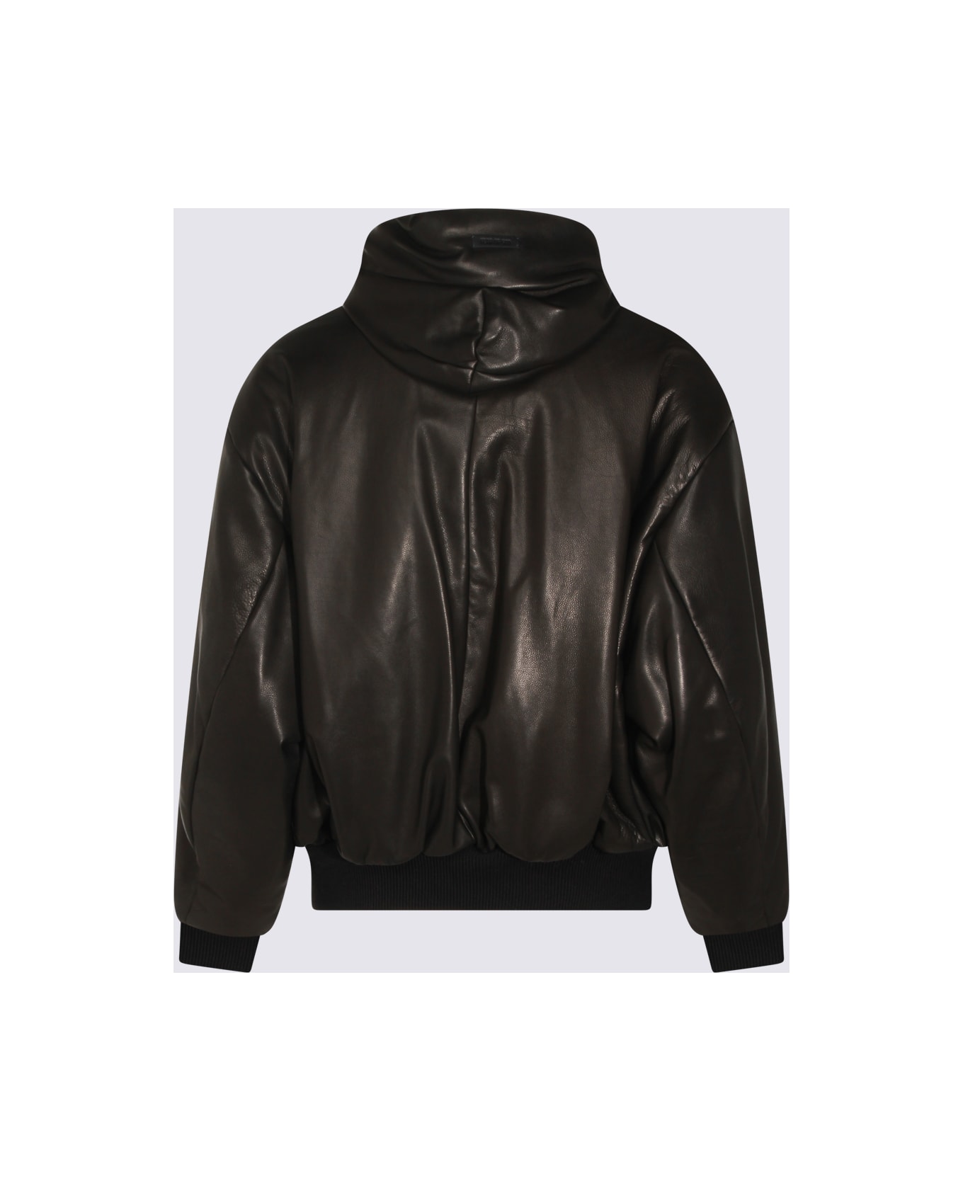Fear of God Black Leather Jacket - Black