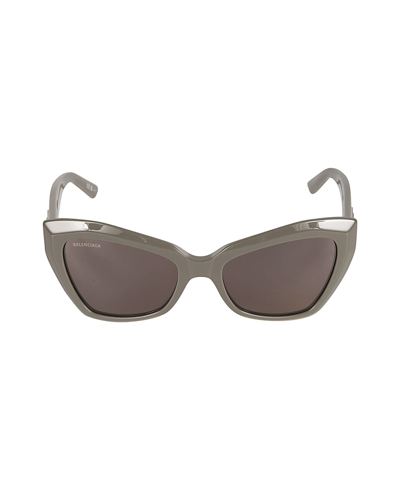 Balenciaga Eyewear Bb Plaque Butterfly Frame Gabbana Sunglasses - Grey