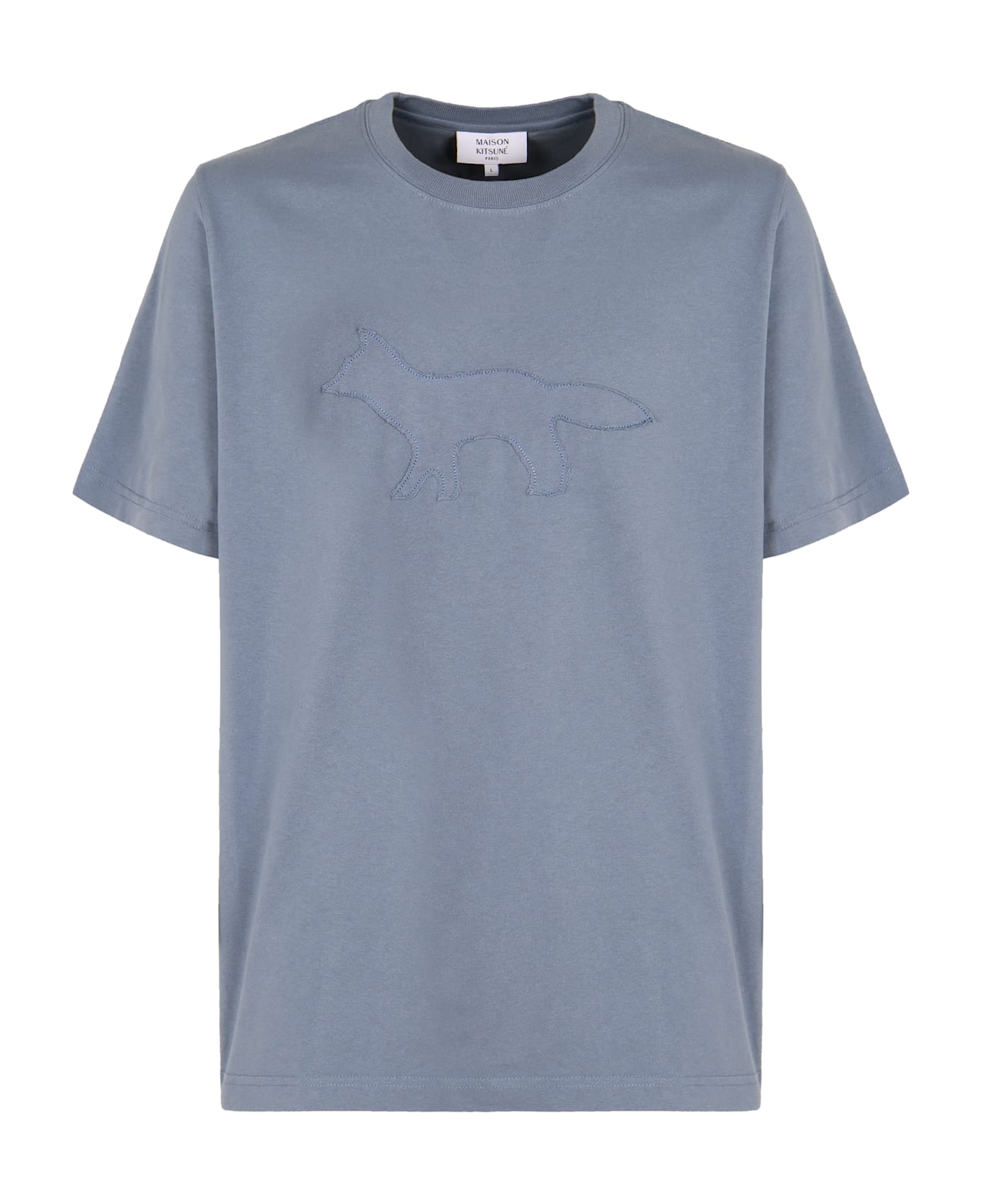 Maison Kitsuné Cotton Crew-neck T-shirt - blue