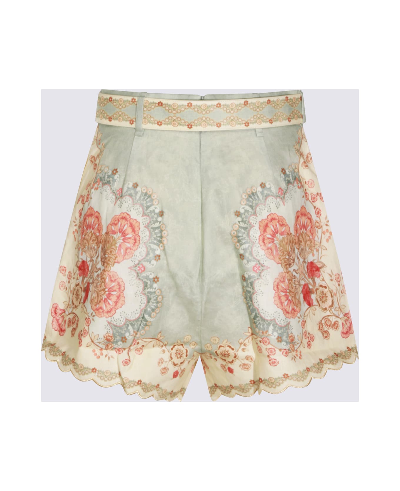 Zimmermann Floral Linen Shorts - MULTICOLOUR