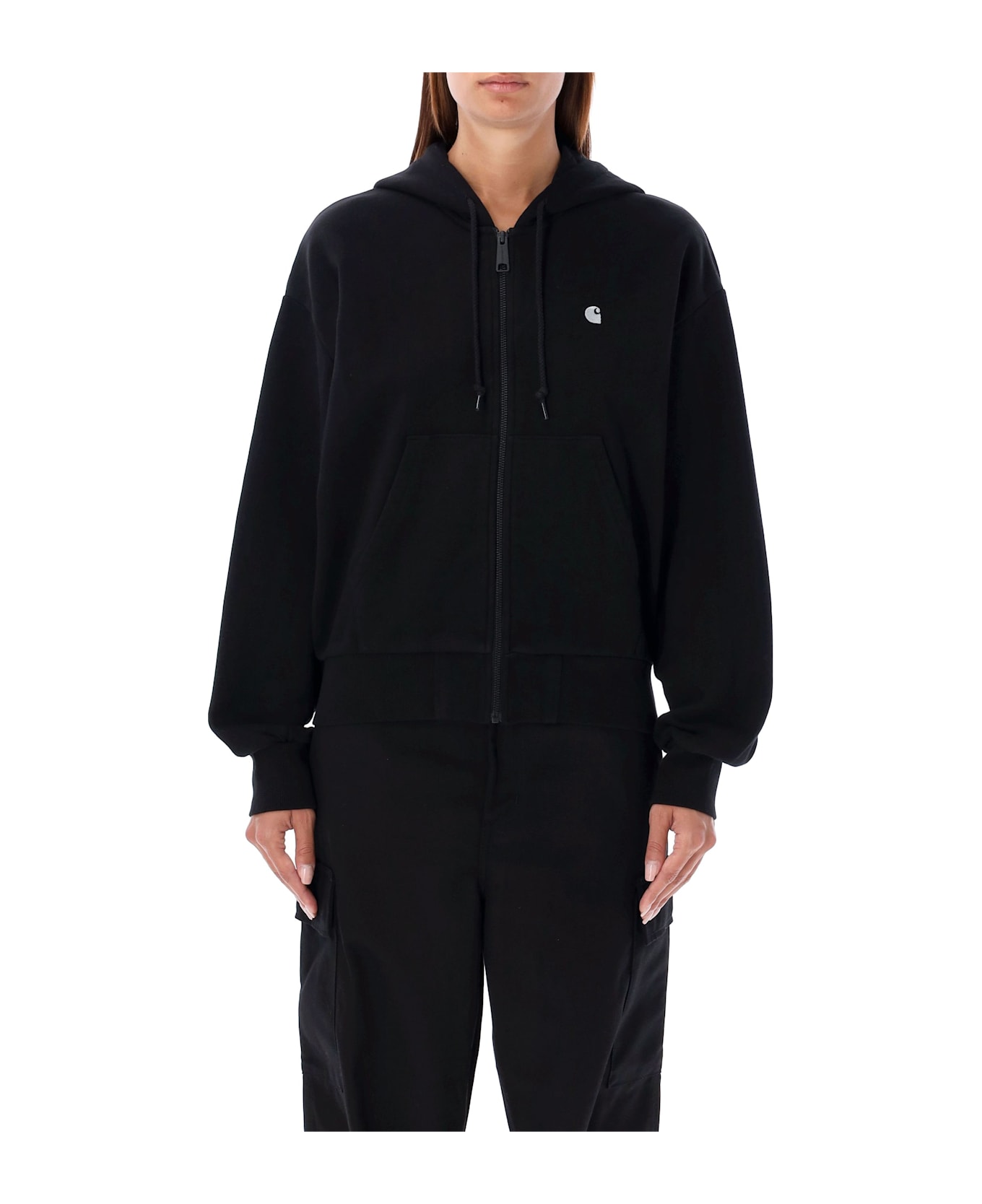 Carhartt Hooded Casey Jacket - BLACK