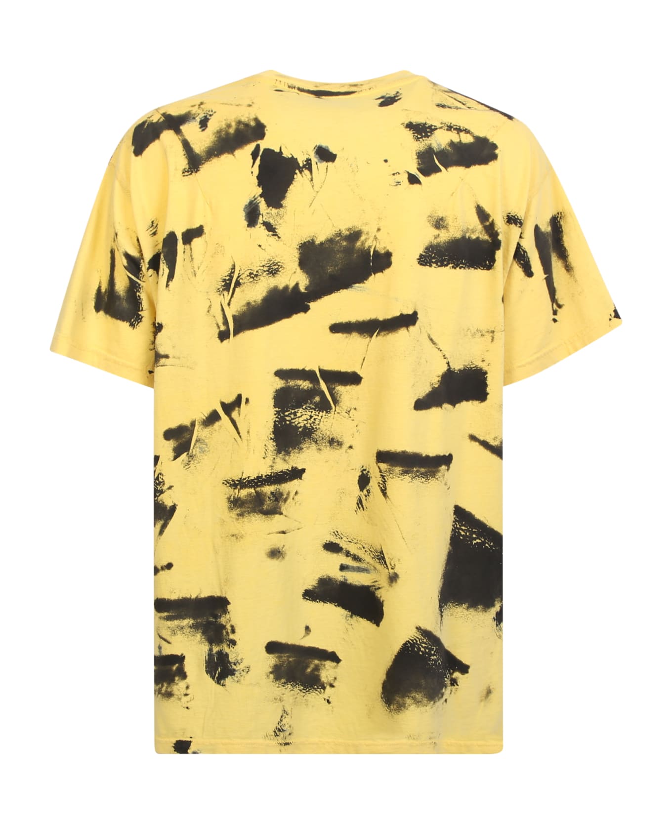 Mauna Kea Yellow Cotton T-shirt - Yellow