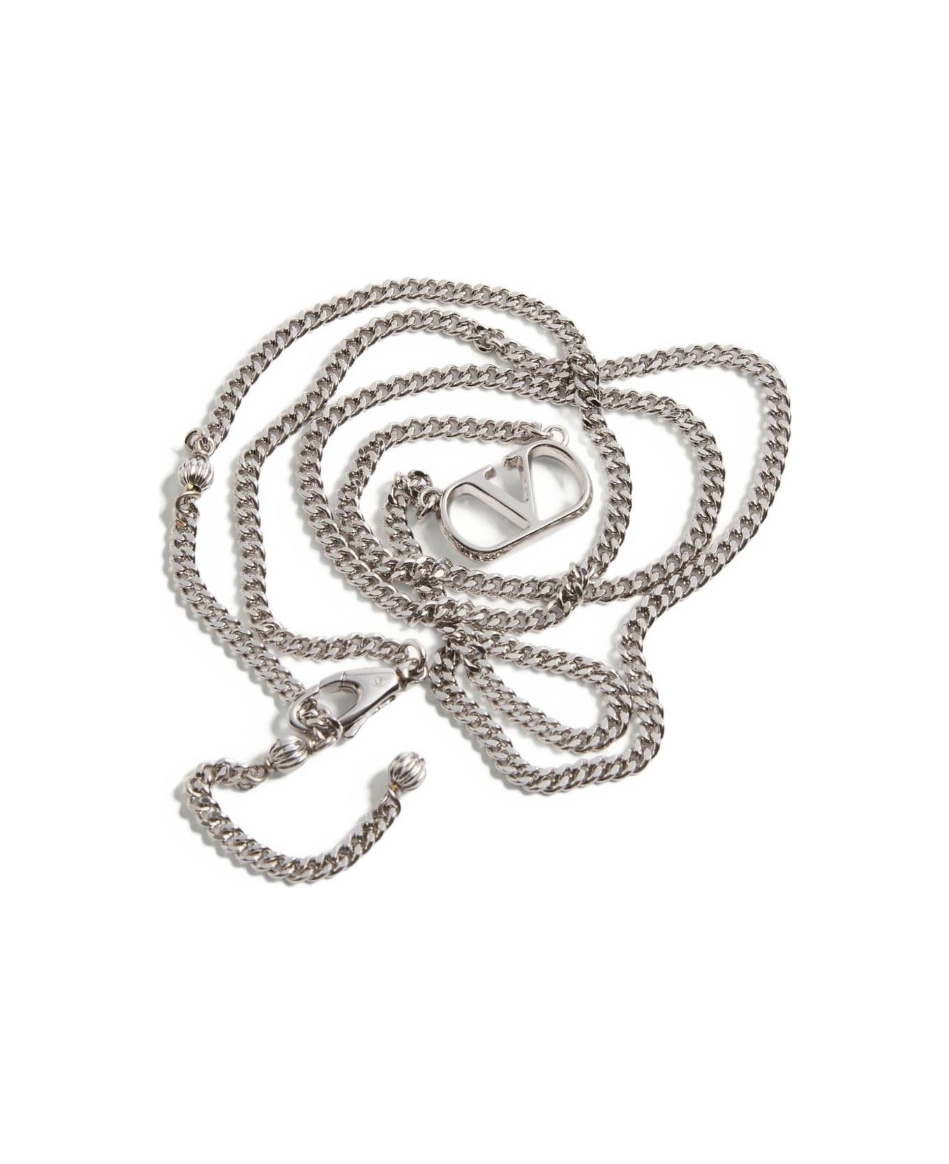 Valentino Garavani Vlogo Signature Necklace - Silver