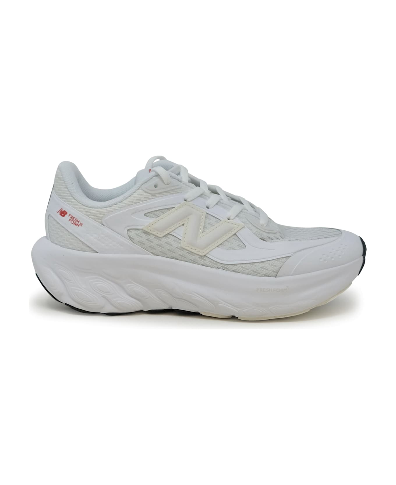 New Balance White Synthetic Sneaker - WHITE