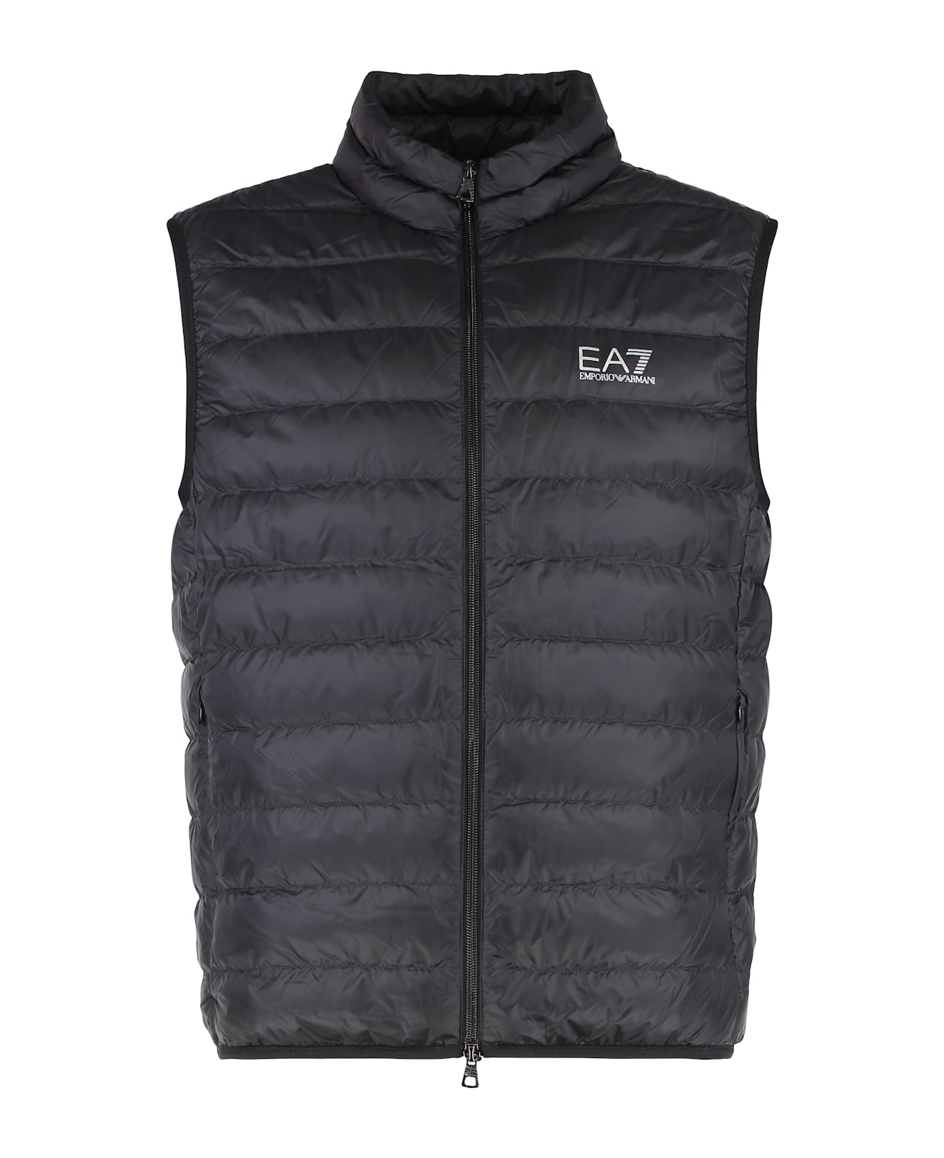 EA7 Full Zip Down Vest - black