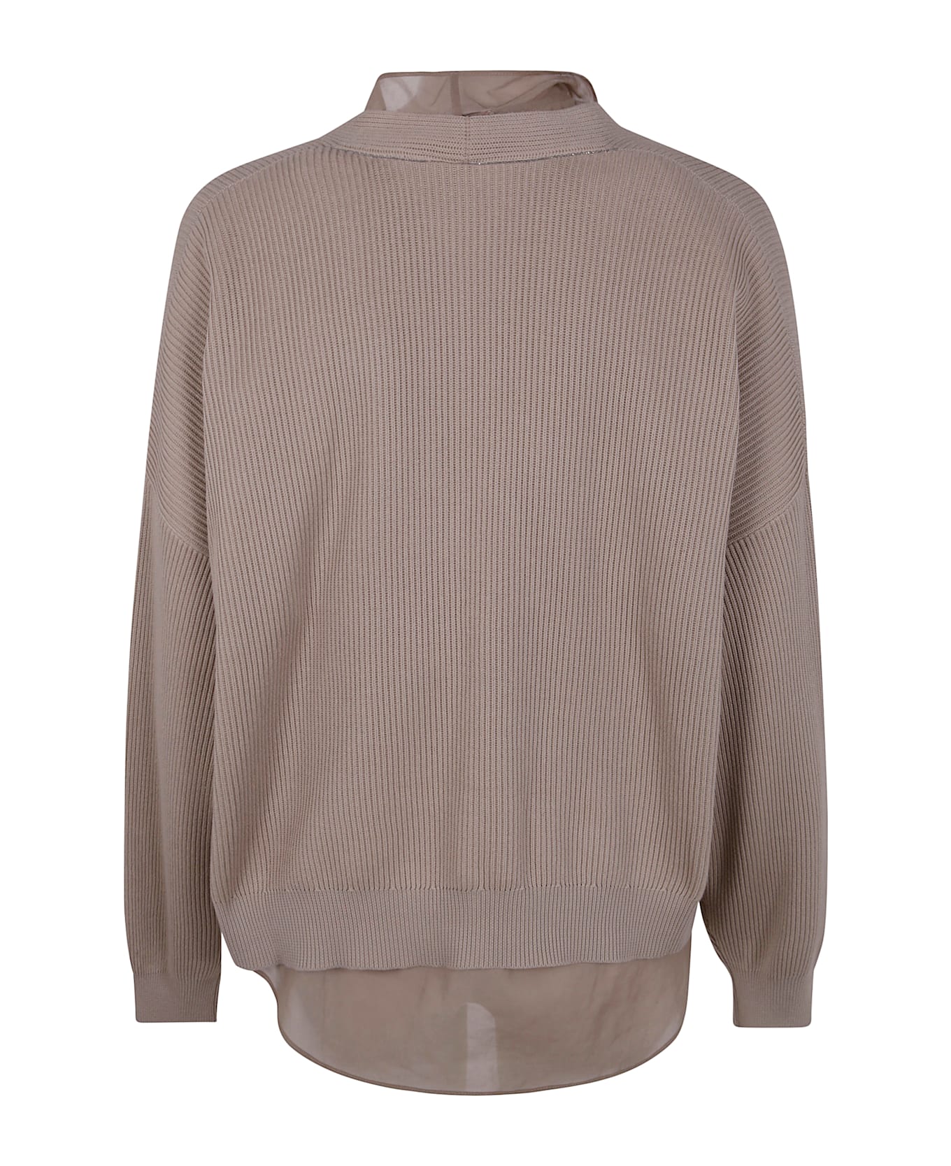 Brunello Cucinelli Layered Cardigan - Medium Brown