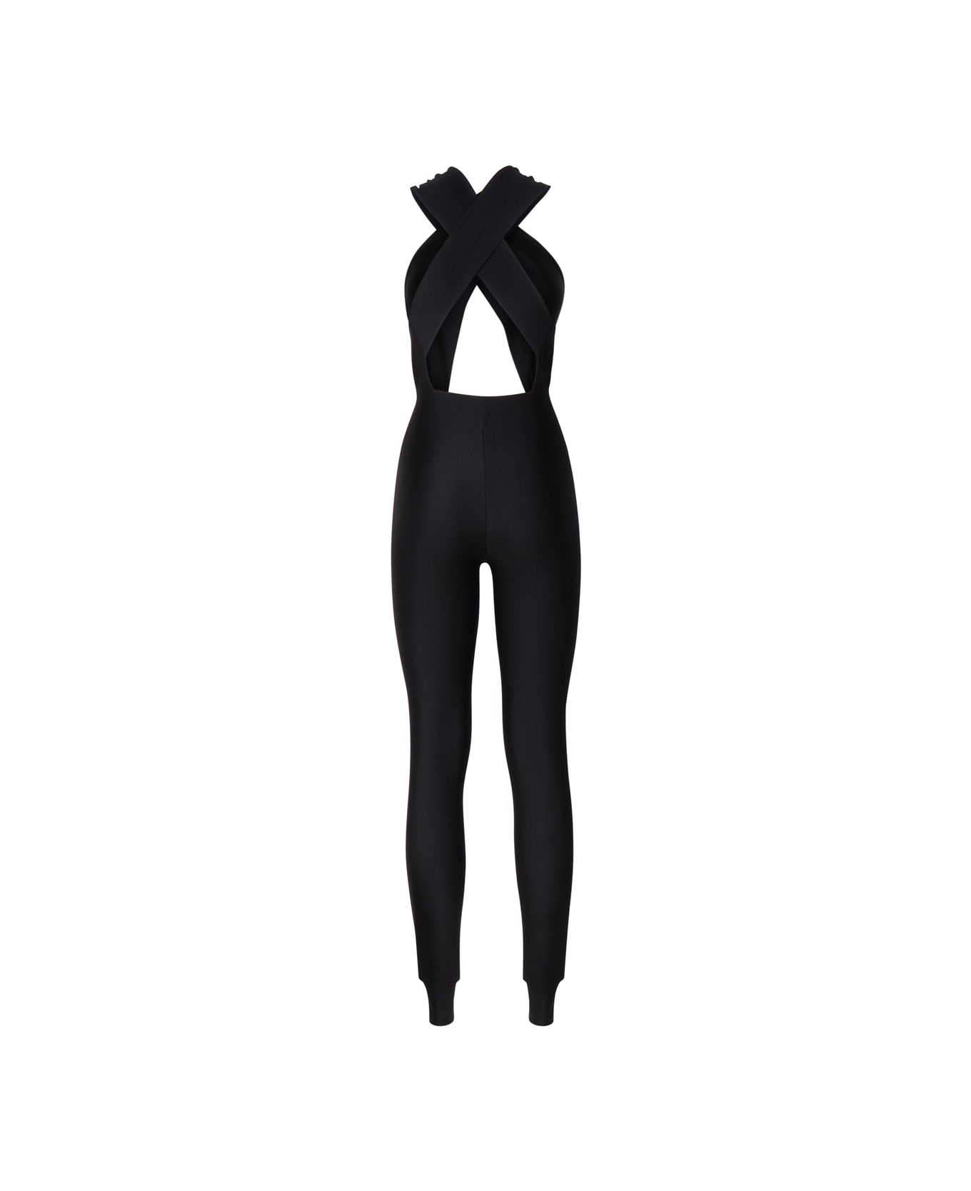 The Andamane One-piece Jumpsuit With Banded Top - Black