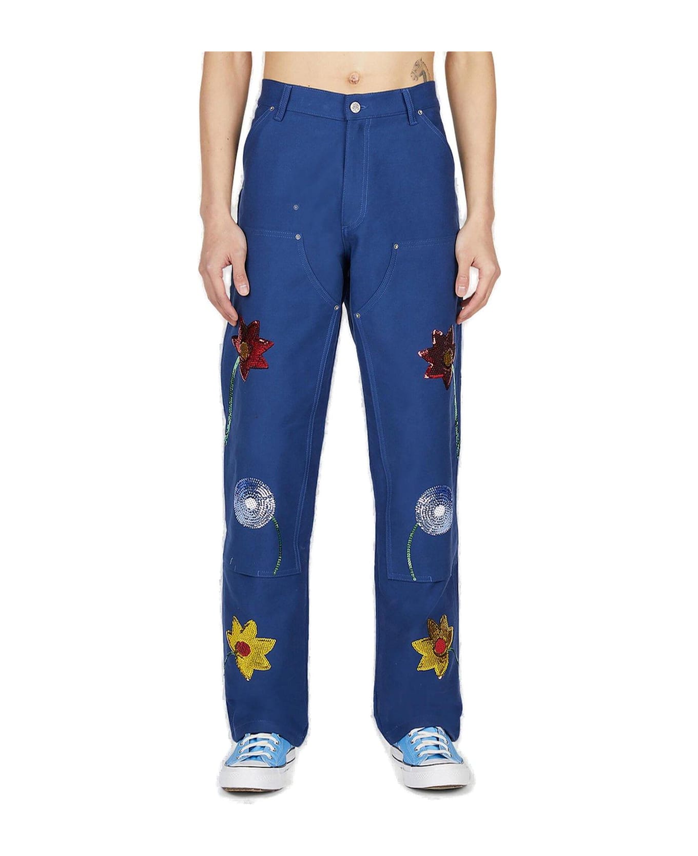 Sky High Farm Sequin Embellished Jeans - Blue