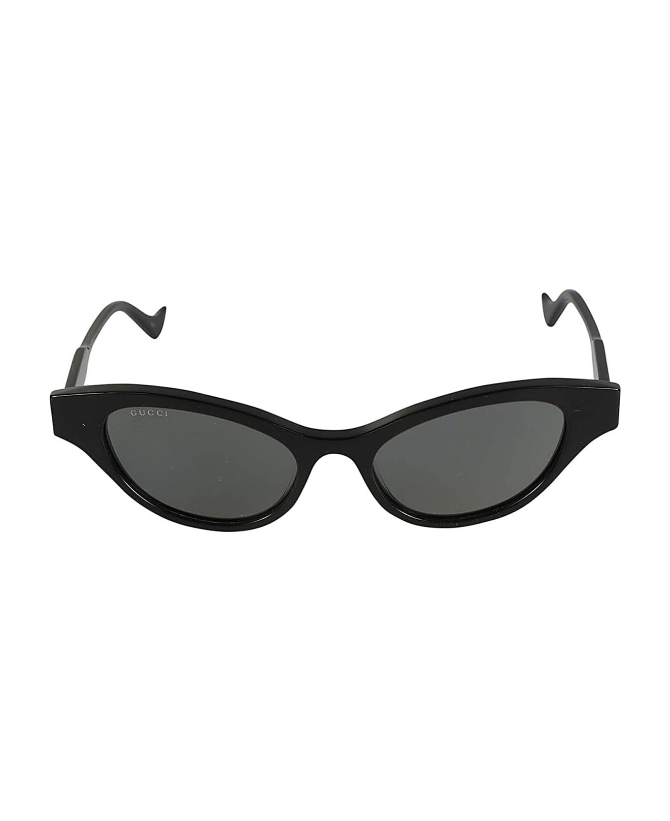Gucci Eyewear Oval Logo Sunglasses - Black サングラス