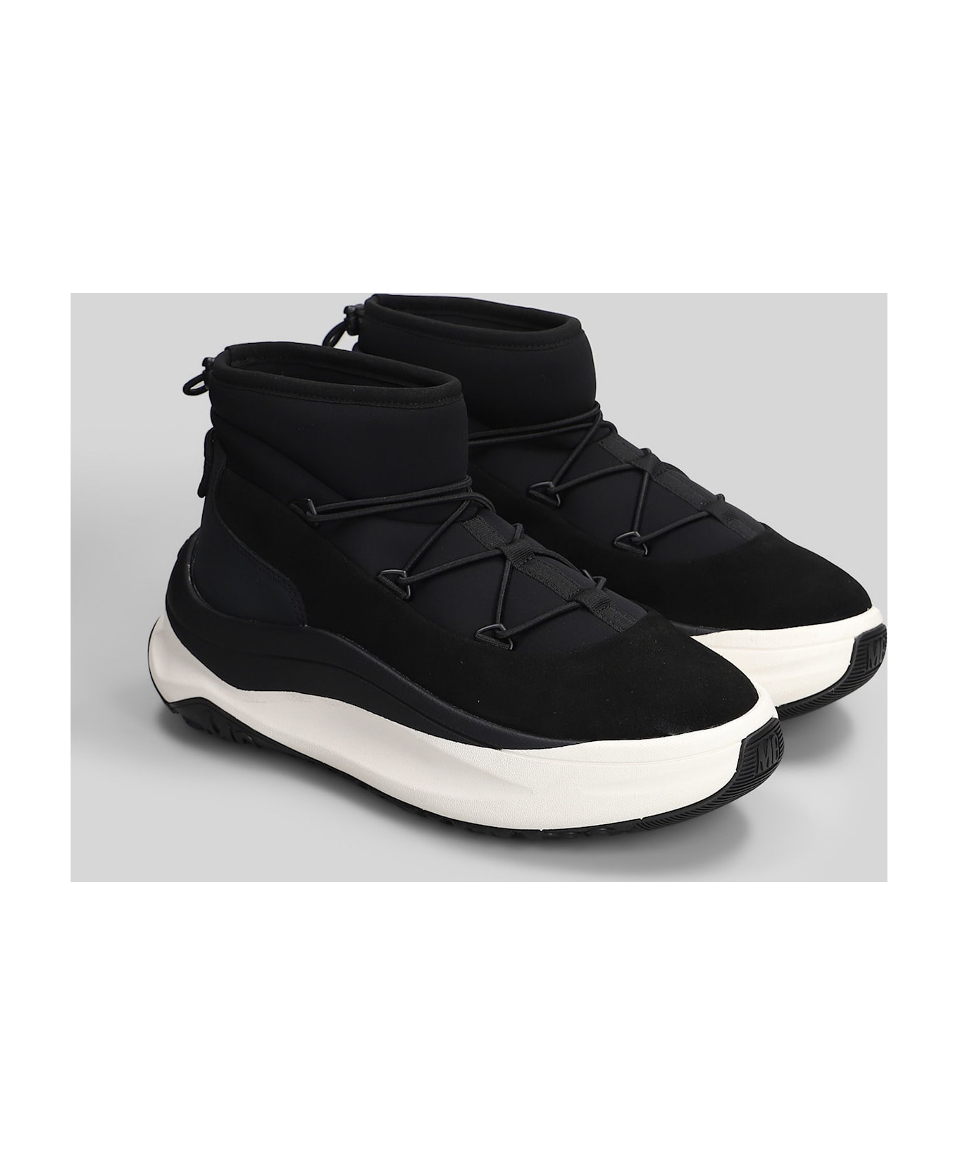 Moon Boot Mb Moon247 Slip On Sneakers In Black Polyester - black