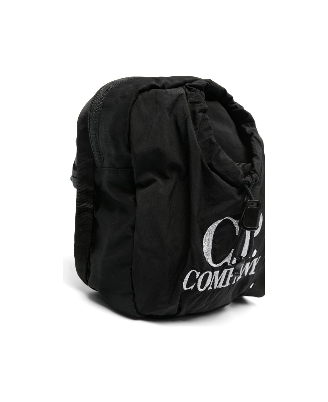 C.P. Company Undersixteen Shoulder Bag With Embroidery - Black