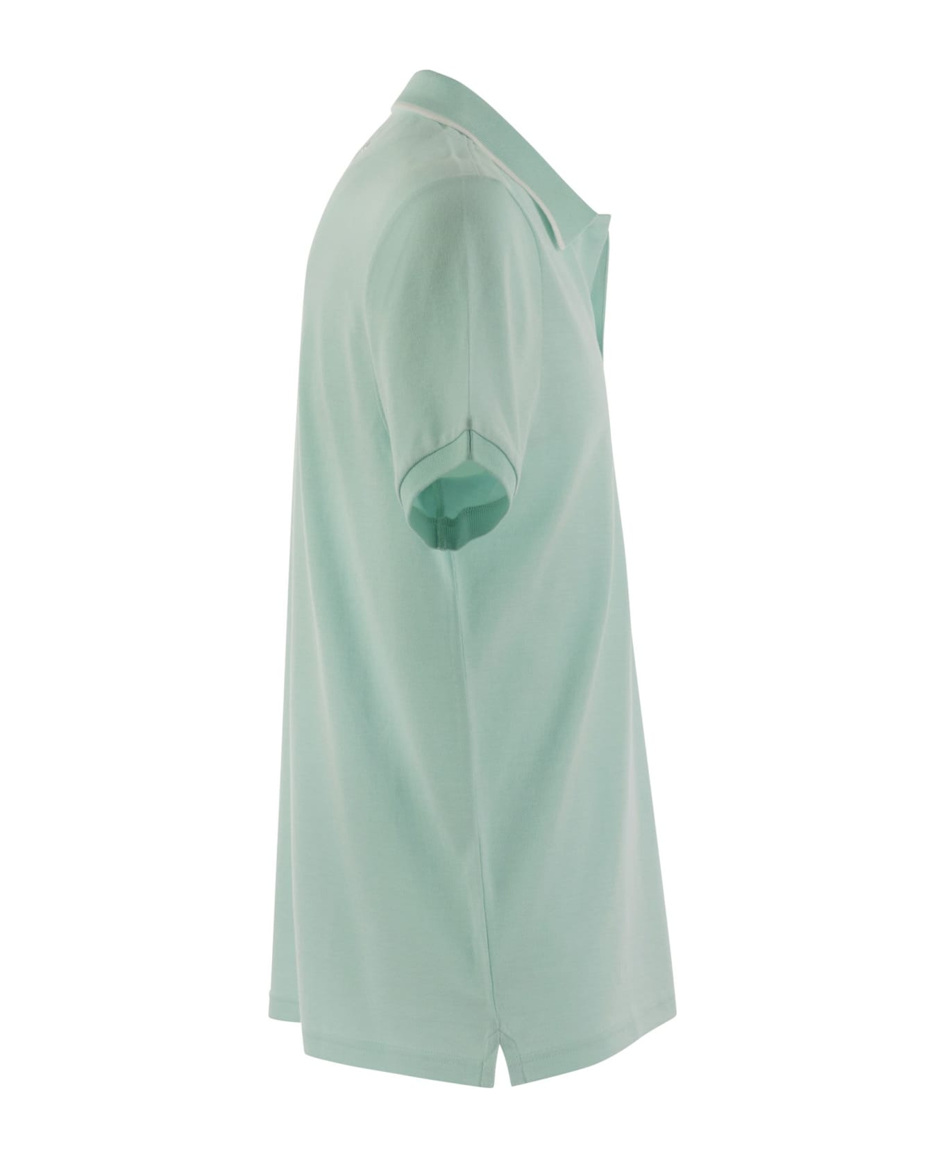 Vilebrequin Short-sleeved Cotton Polo Shirt - Water Green