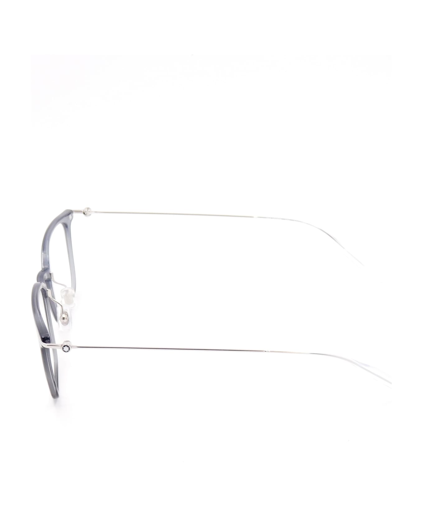 Montblanc MB0100O Eyewear - Grey Silver Transpare