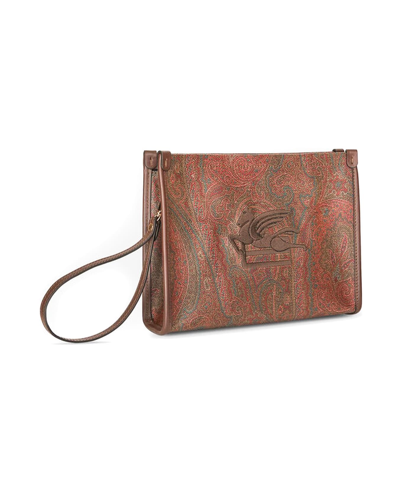Etro Medium Pouch Paisley Jacquard Fabric | italist, ALWAYS Etro Medium Pouch Paisley Jacquard Fabric | italist, ALWAYS