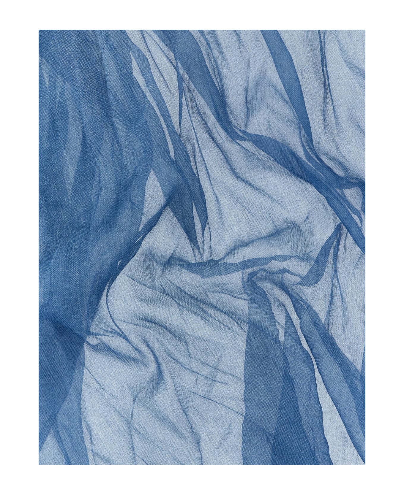 Ermanno Scervino Silk Scarf - Clear Blue