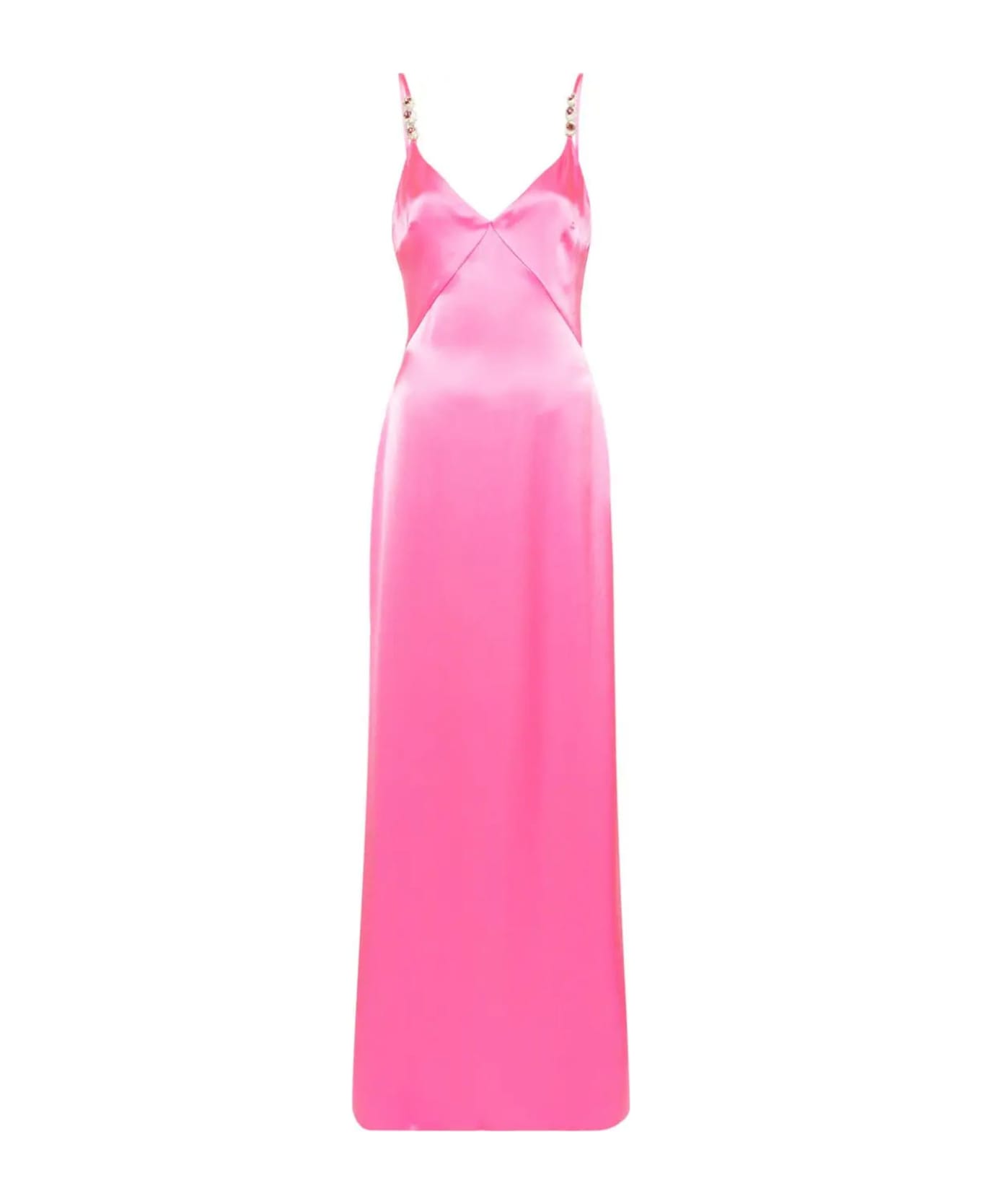 David Koma Pink Satin Long Dress - Pink ワンピース＆ドレス