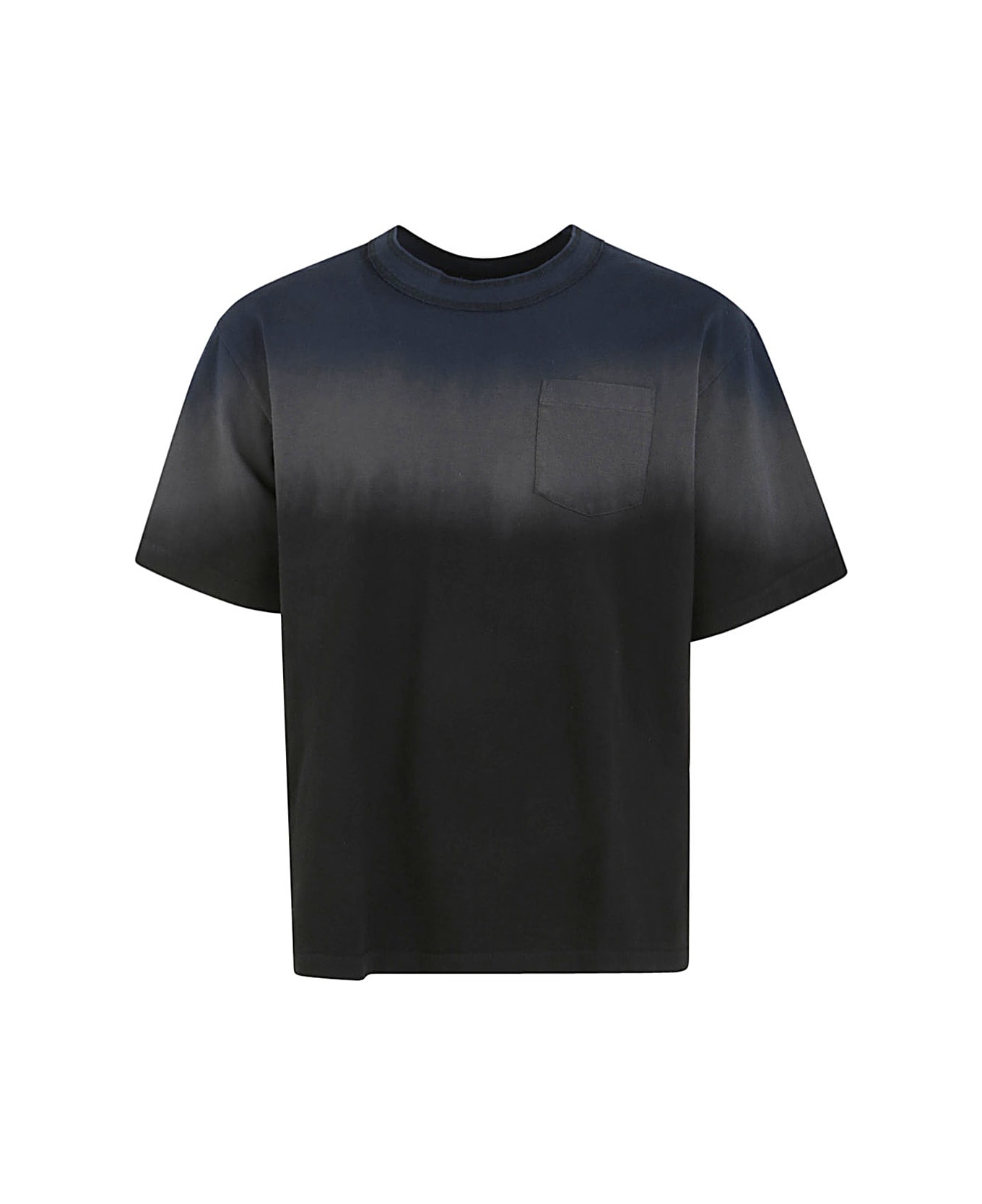 Sacai Dip Dye T-shirt - Navy C Gray シャツ