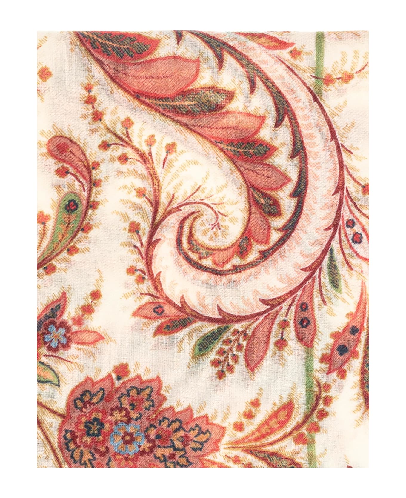 Etro Scarf With Floral Motif - NEUTRALS