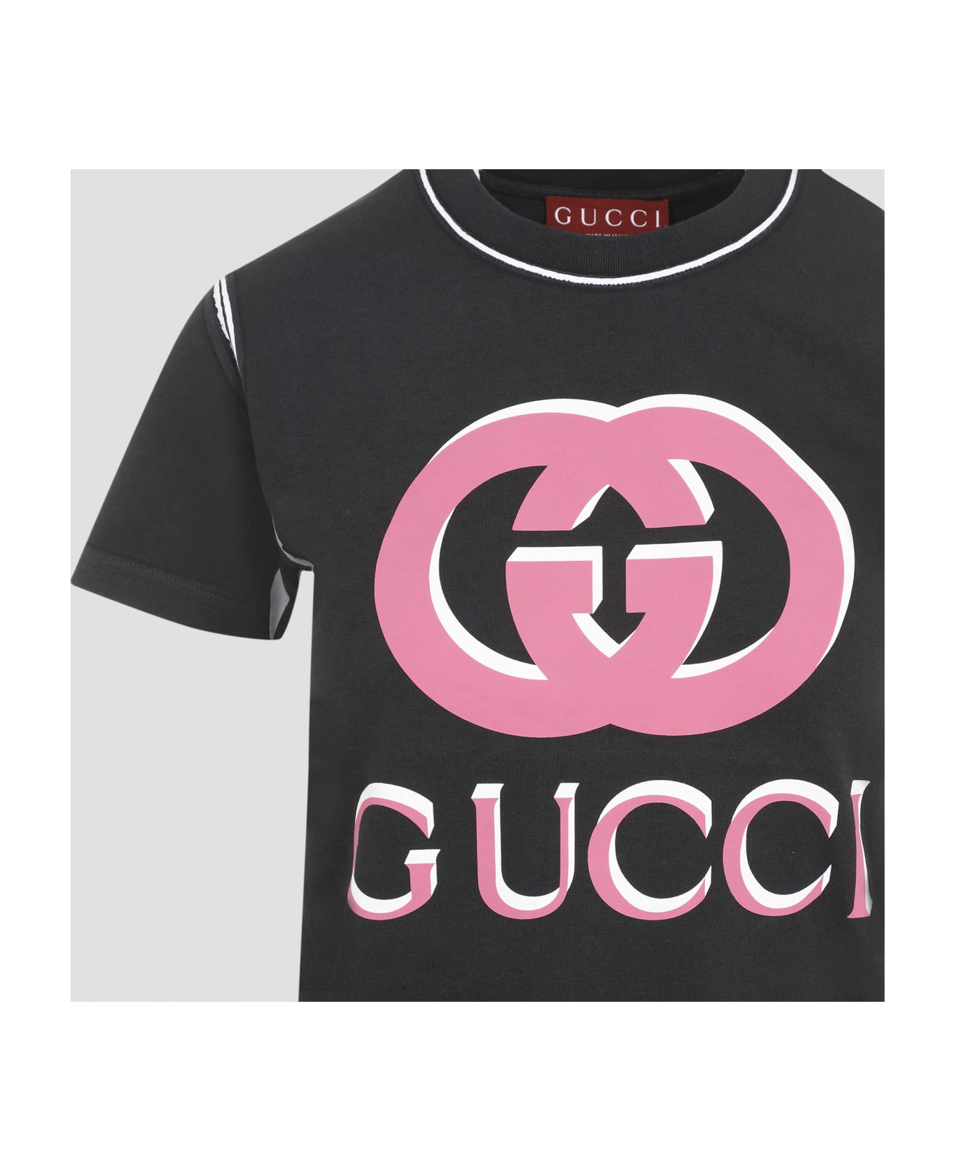 Gucci Logo Print T-shirt - Black Multicolor