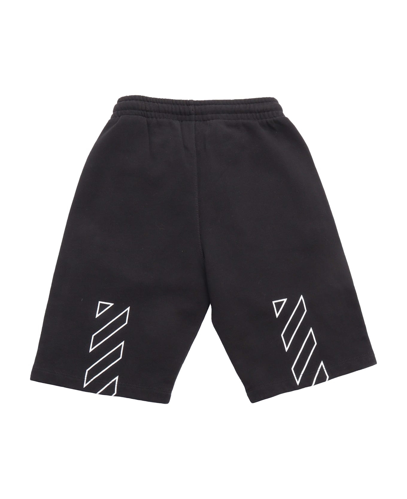 Off-White Bookish Diag Sweatshort Black - White - BLACK