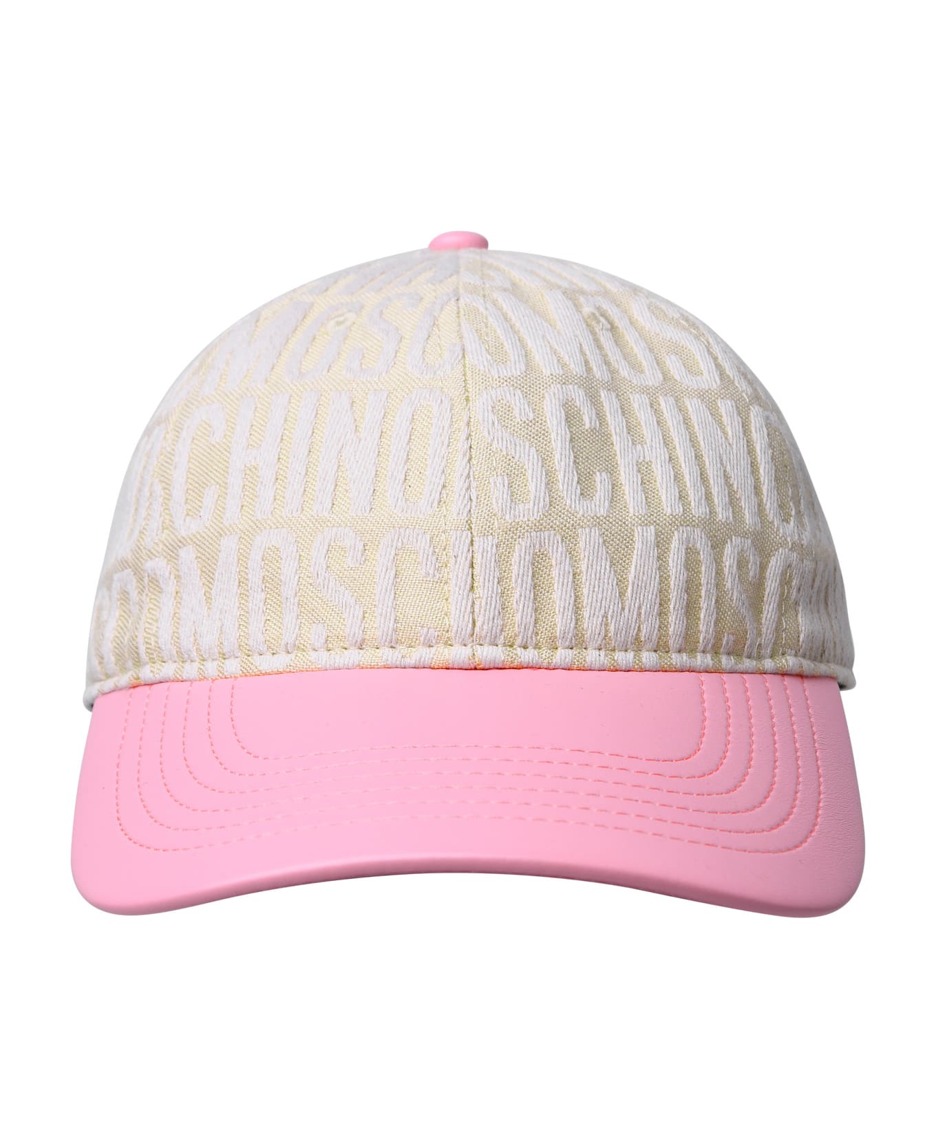 Moschino Hat In Ivory Cotton Blend - Ivory 帽子